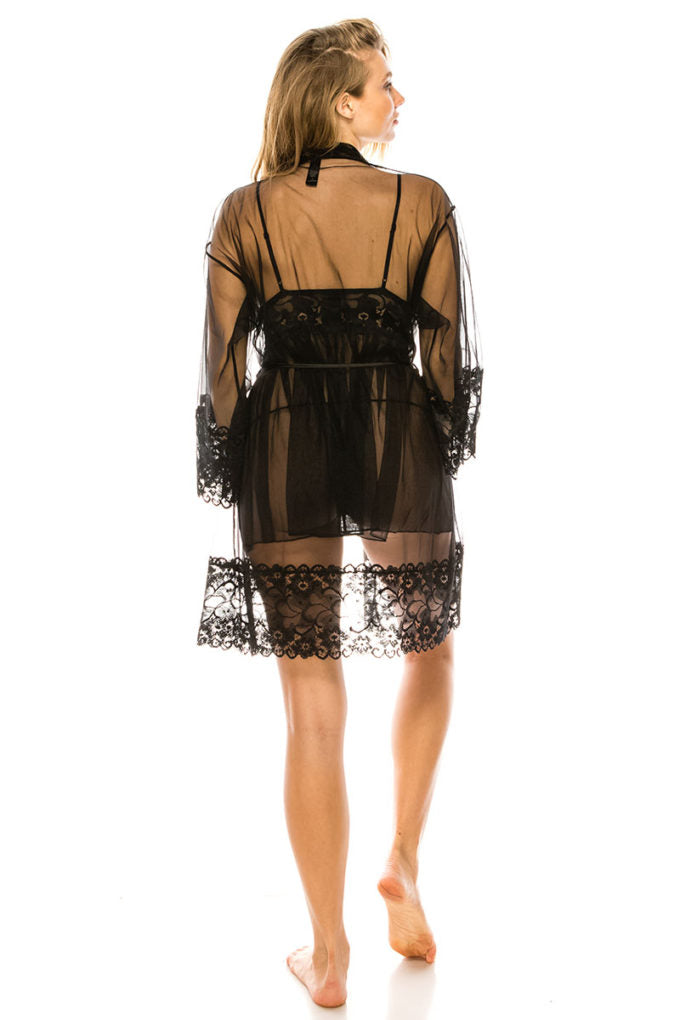 3pc Mesh Robe Set product image