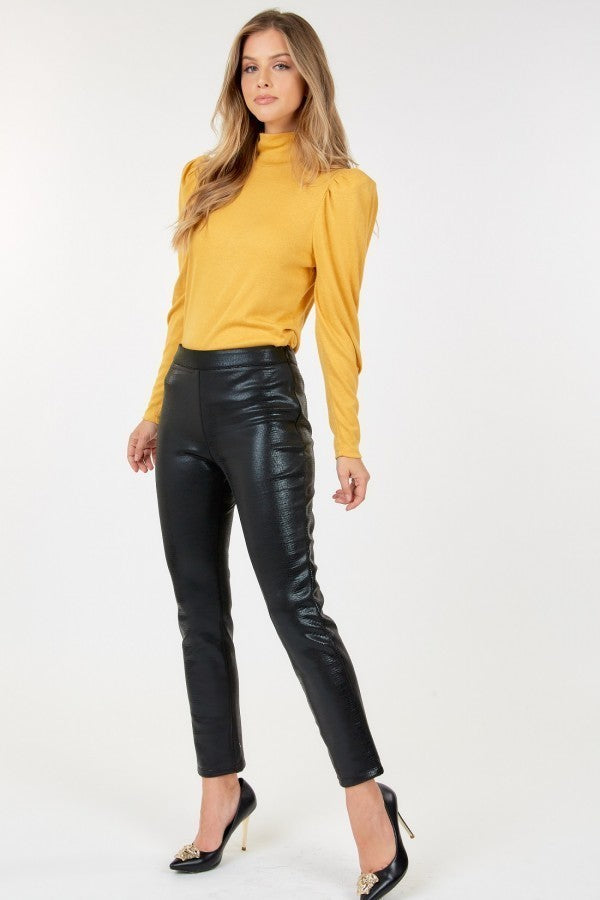 Animal Skin Vinyl Ankle Pants product image