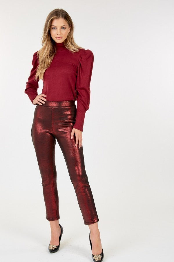 Animal Skin Vinyl Ankle Pants product image