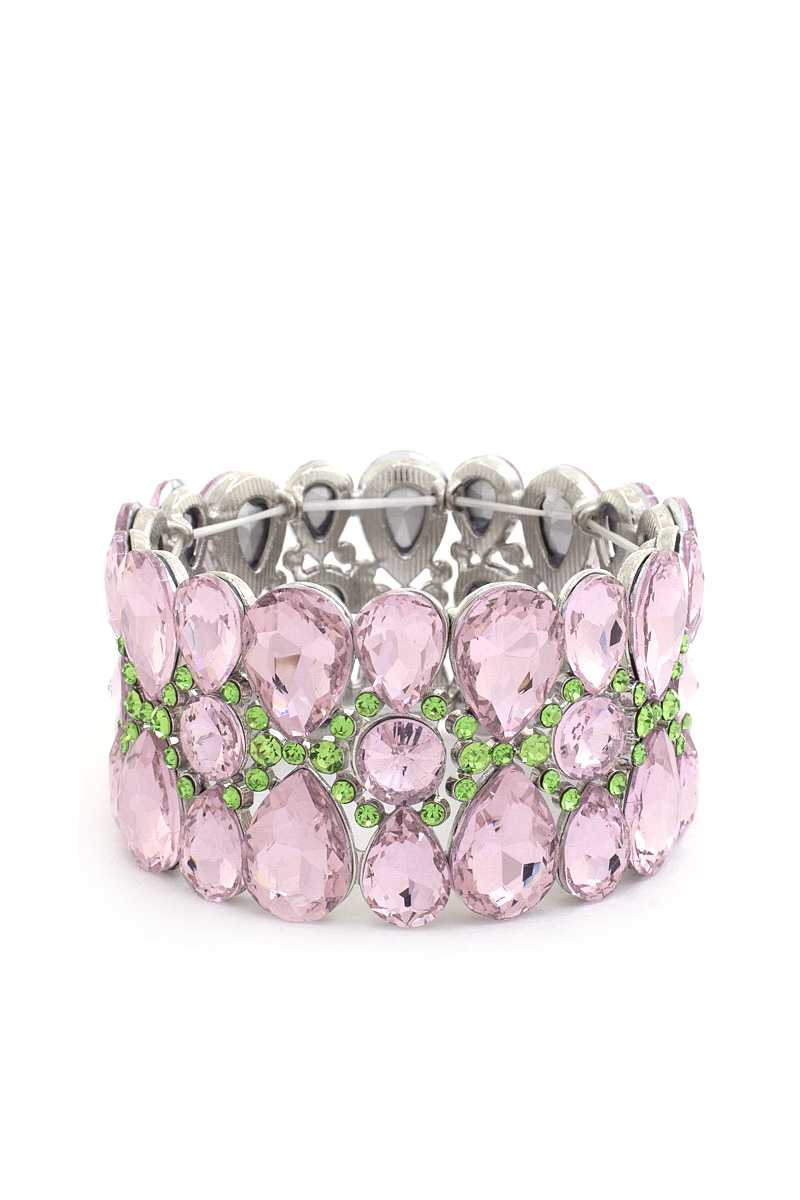 Teardrop Pattern Rhinestone Bracelet product image