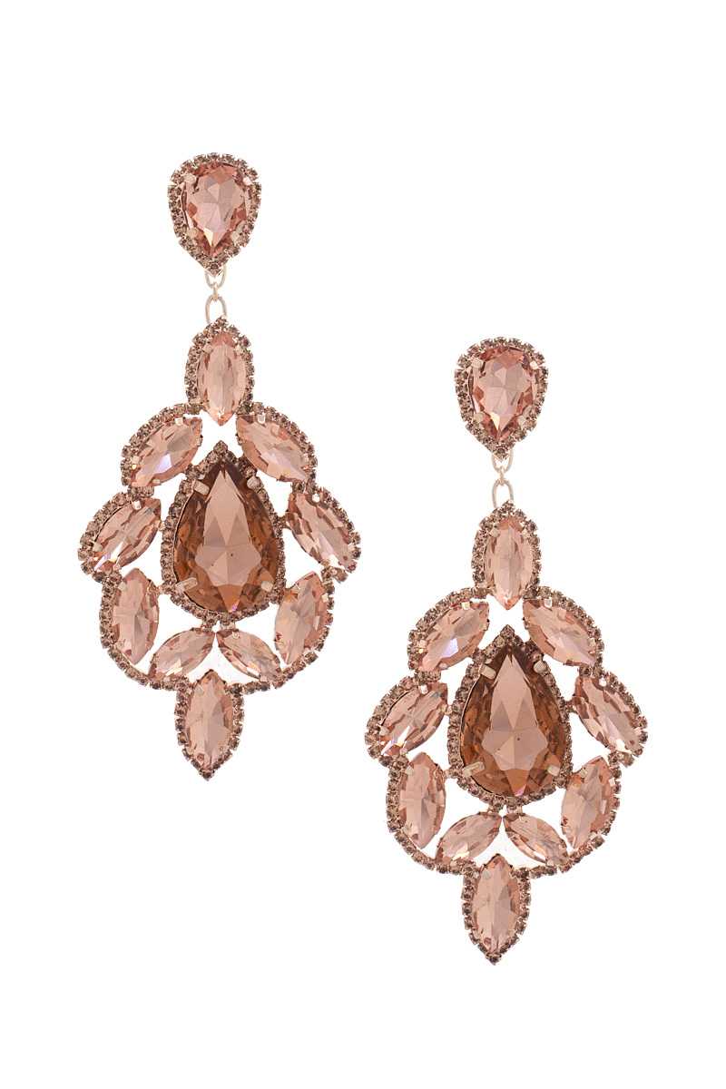 Teardrop Rhinestone Dangle Earring product image