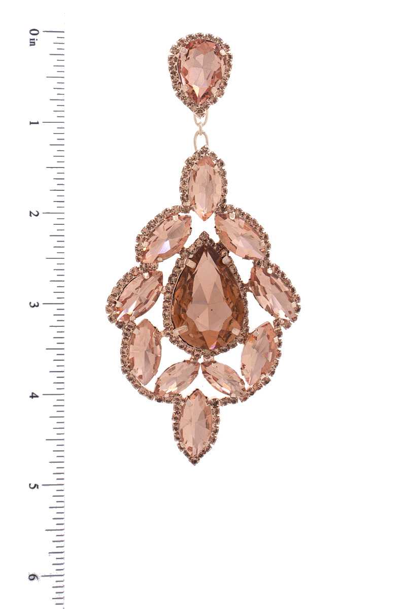 Teardrop Rhinestone Dangle Earring product image