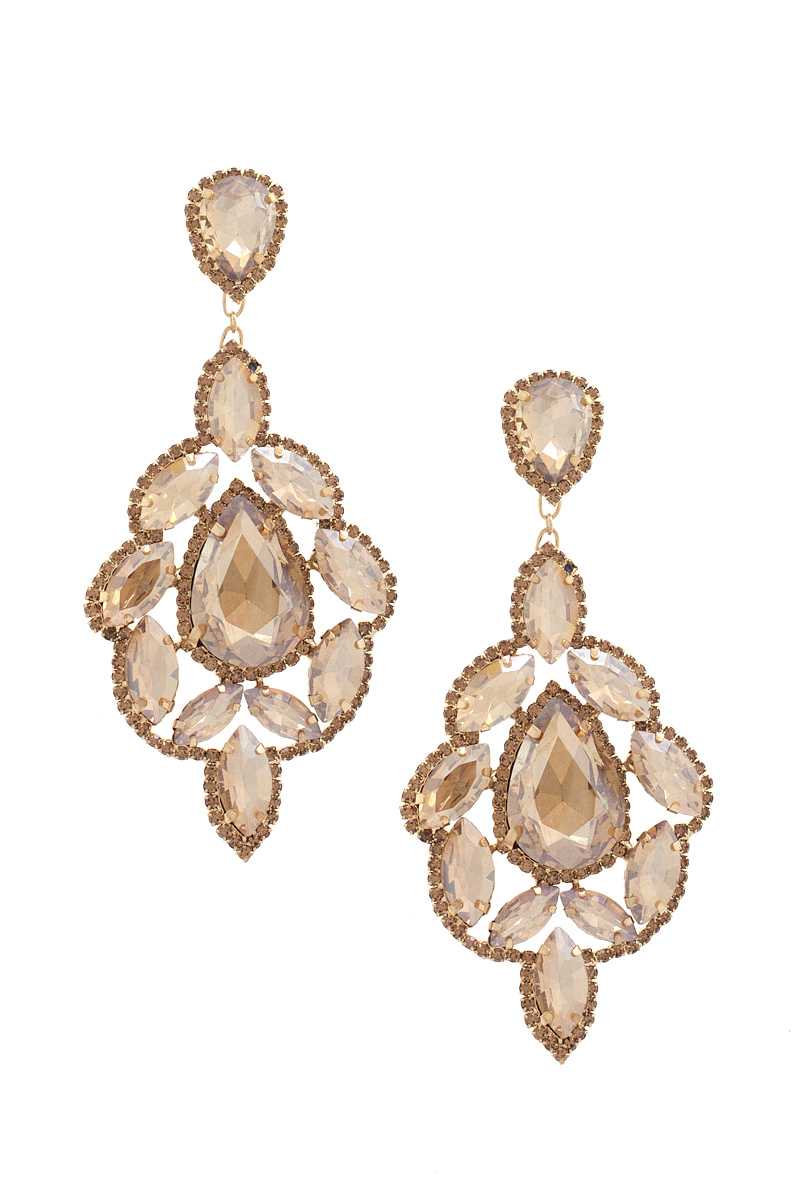 Teardrop Rhinestone Dangle Earring product image