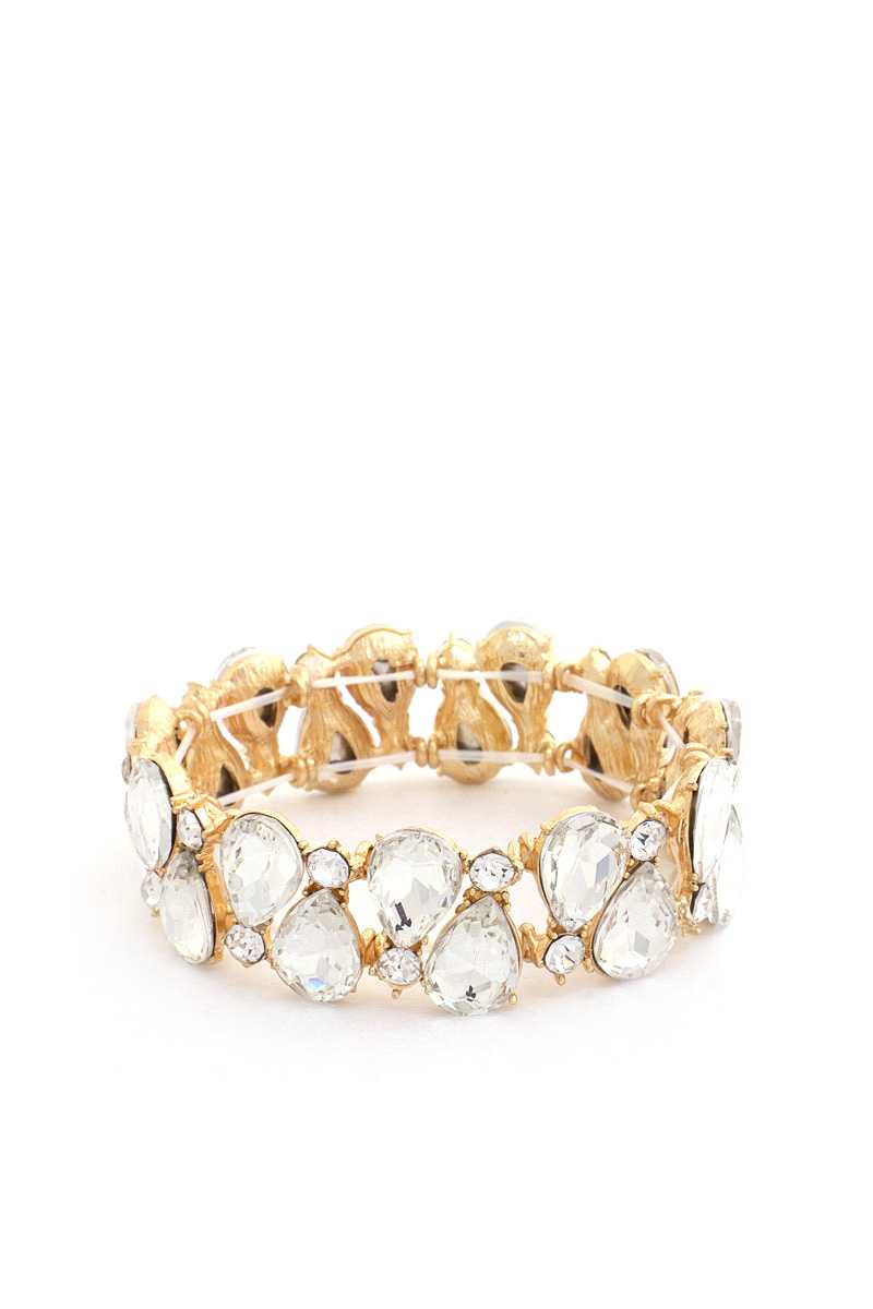 Teardrop Rhinestone Stretch Bracelet product image