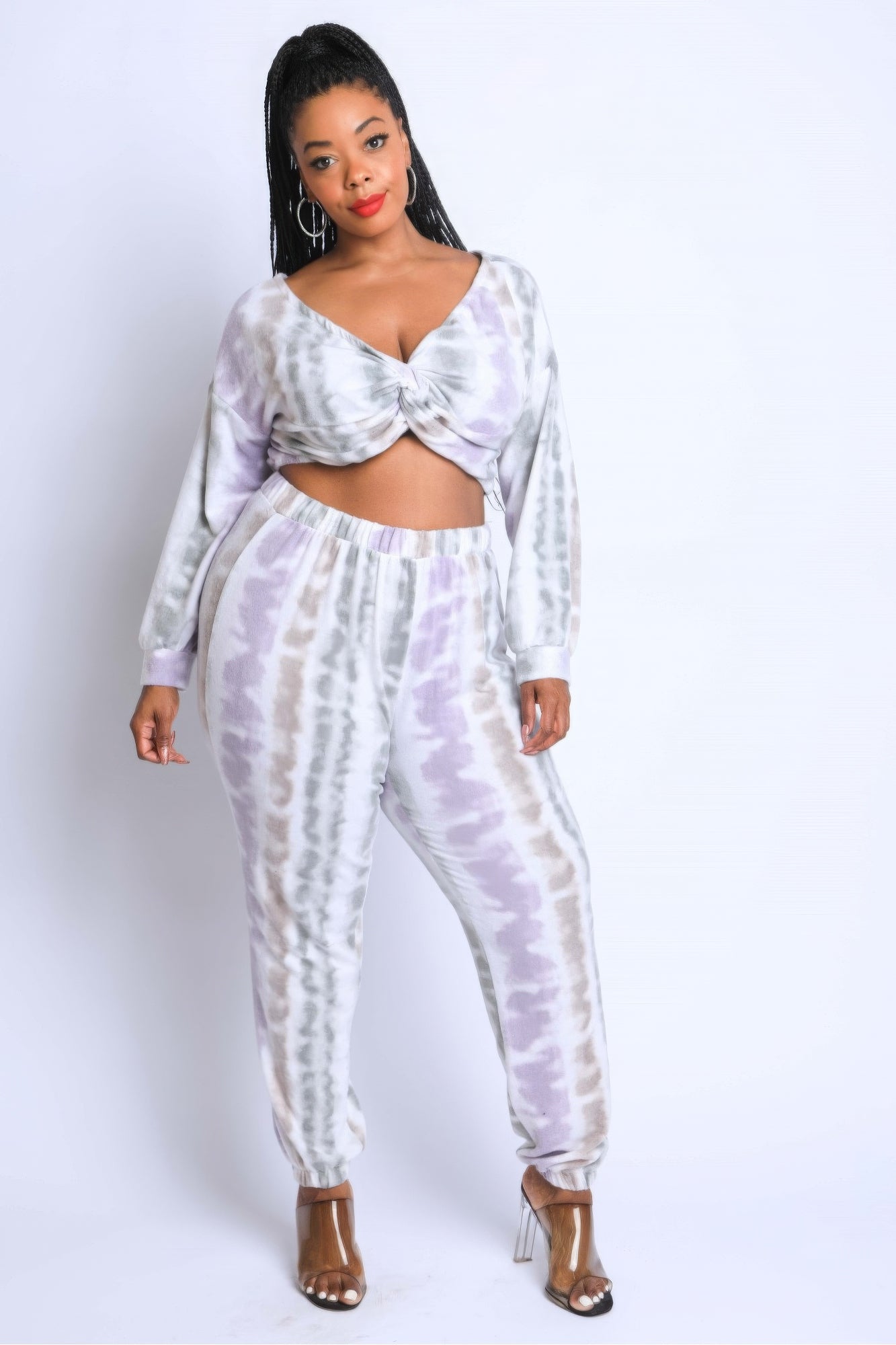 Tie Die Off Shoulder Set product image