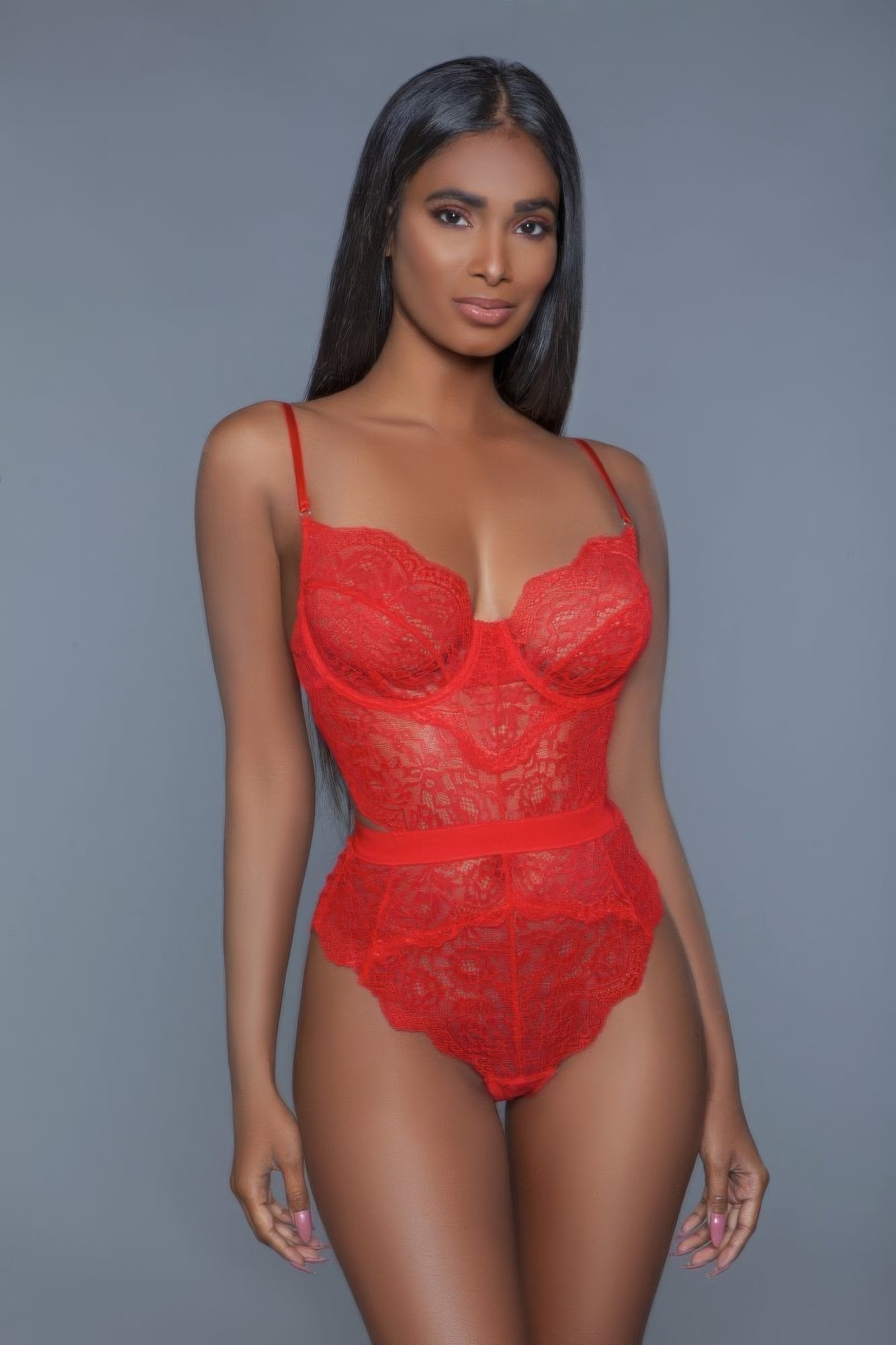 1 Pc. Non-padded Cups With Modern Cut-out Details. Hook And Eye Fastenings. Adjustable Straps product image