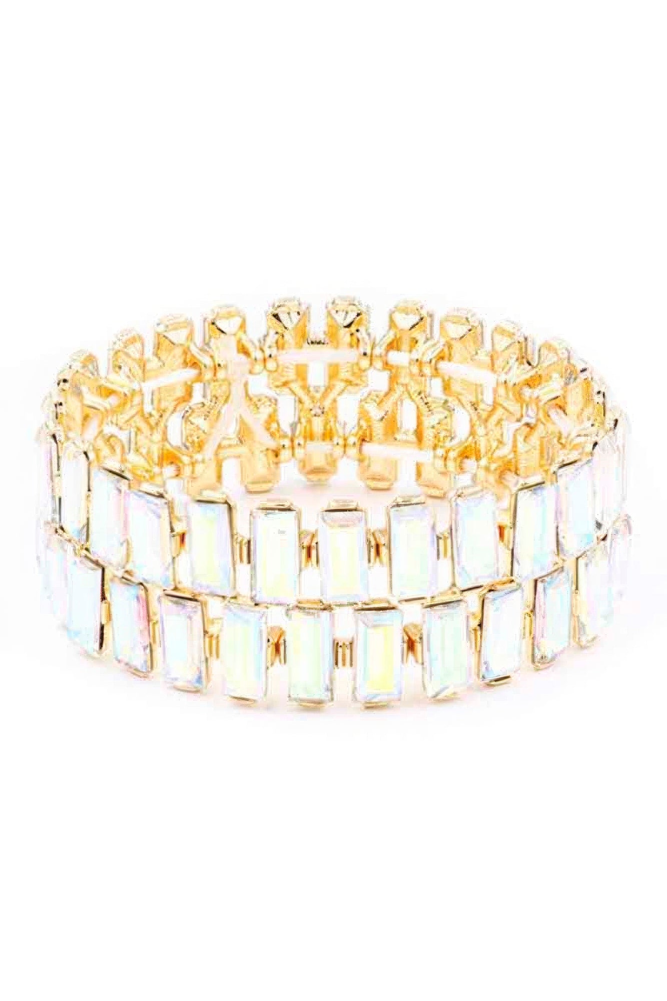 Rectangle Rhinestone Stretch Bracelet product image