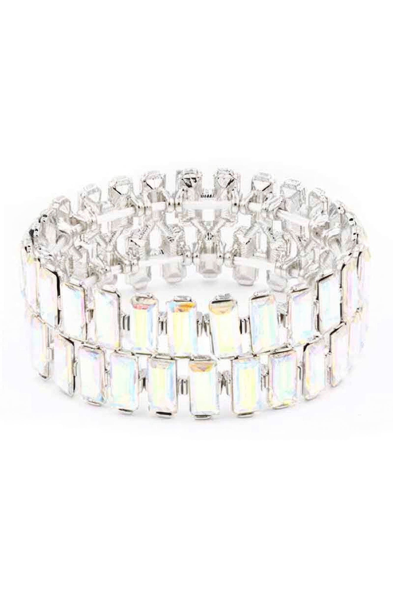 Rectangle Rhinestone Stretch Bracelet product image