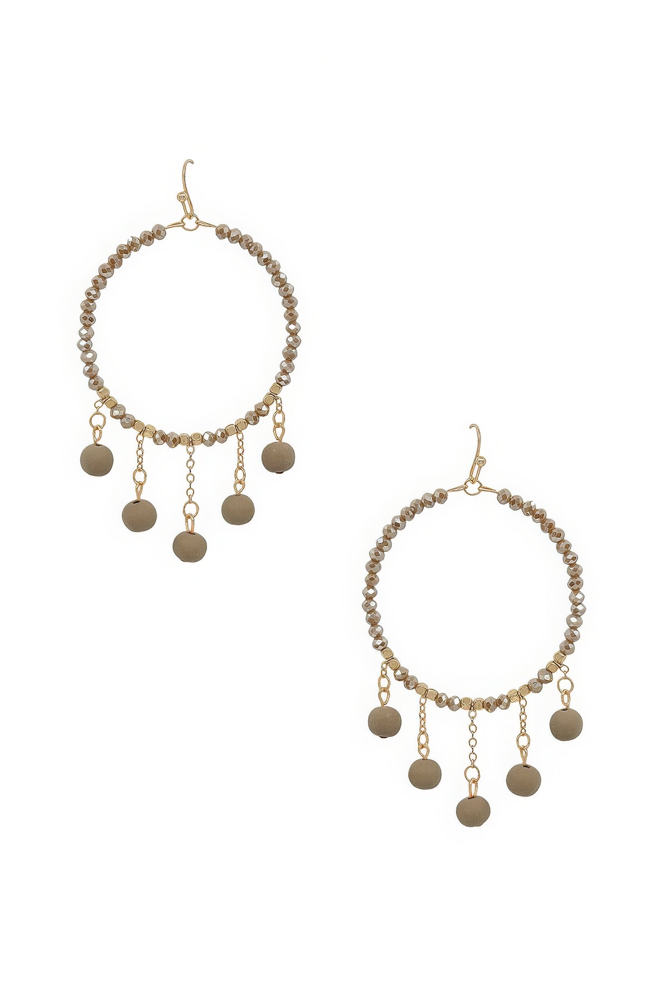 Clay Ball Charm Round Beads Earring product image