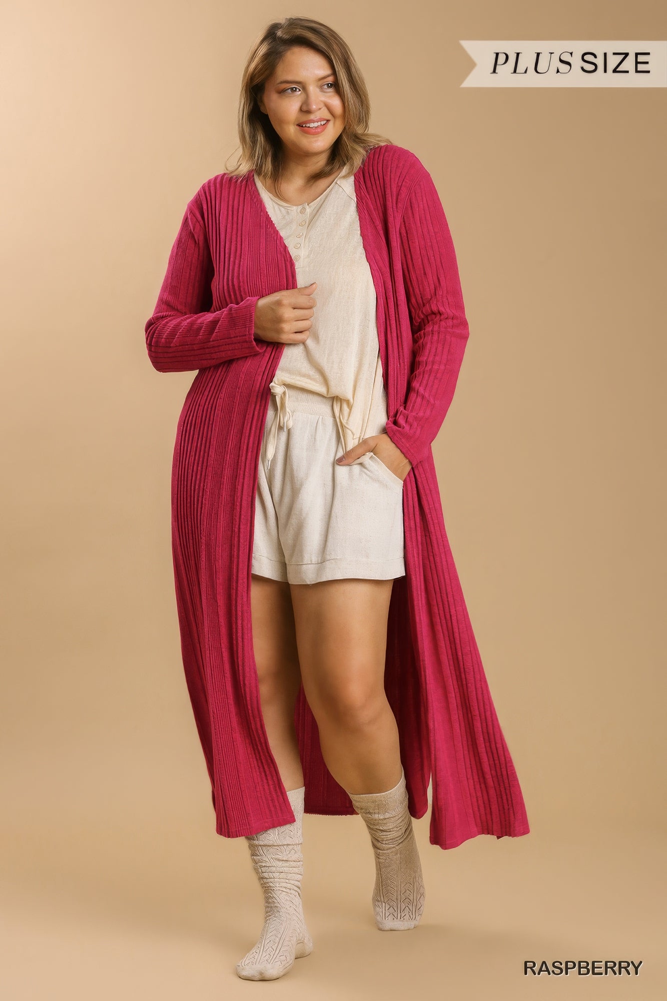 Open Front Long Body Cardigan product image