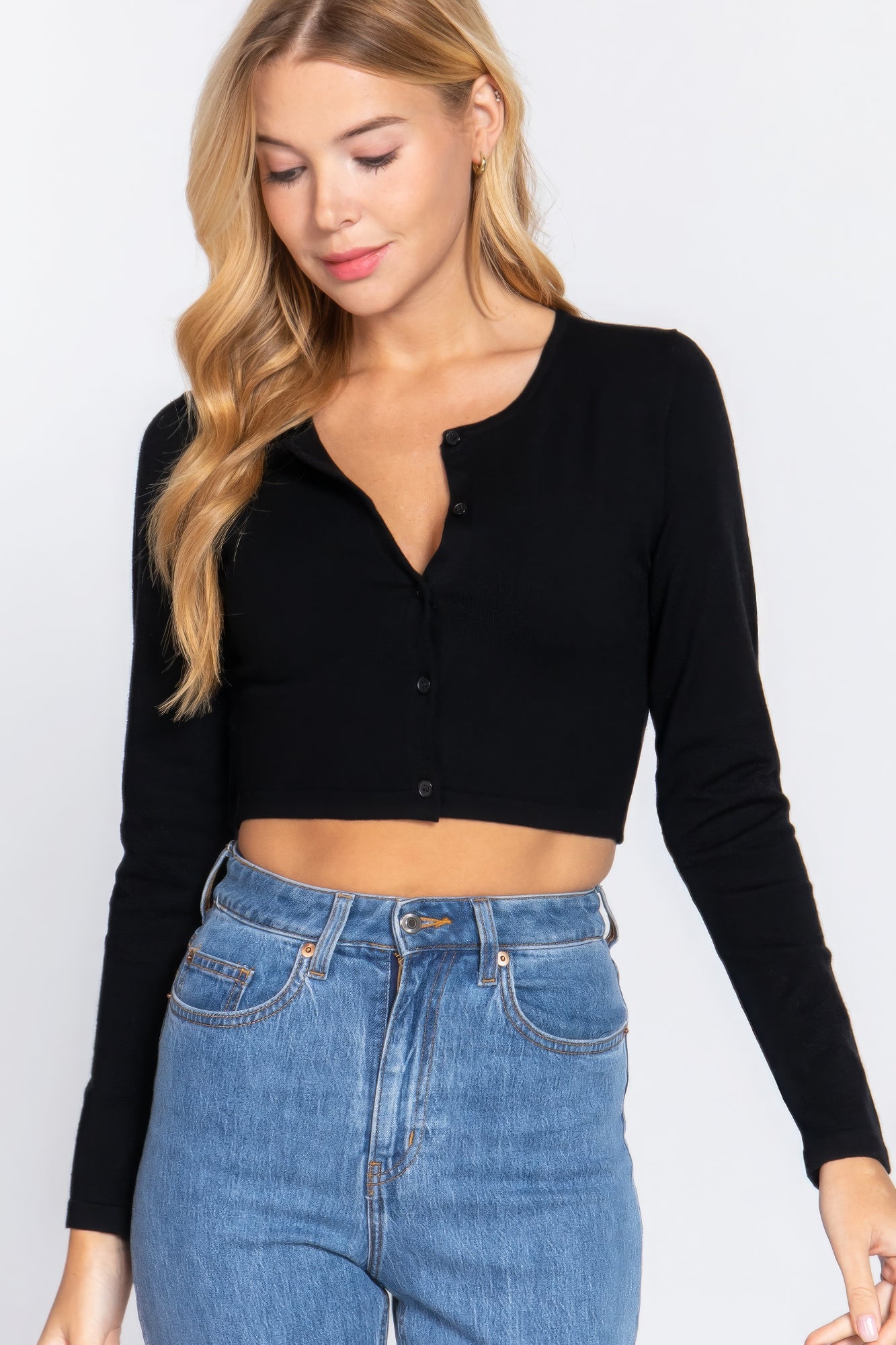 Long Slv Round Neck Viscose Sweater Long Slv Round Neck Viscose Sweater - TopFashionHQ