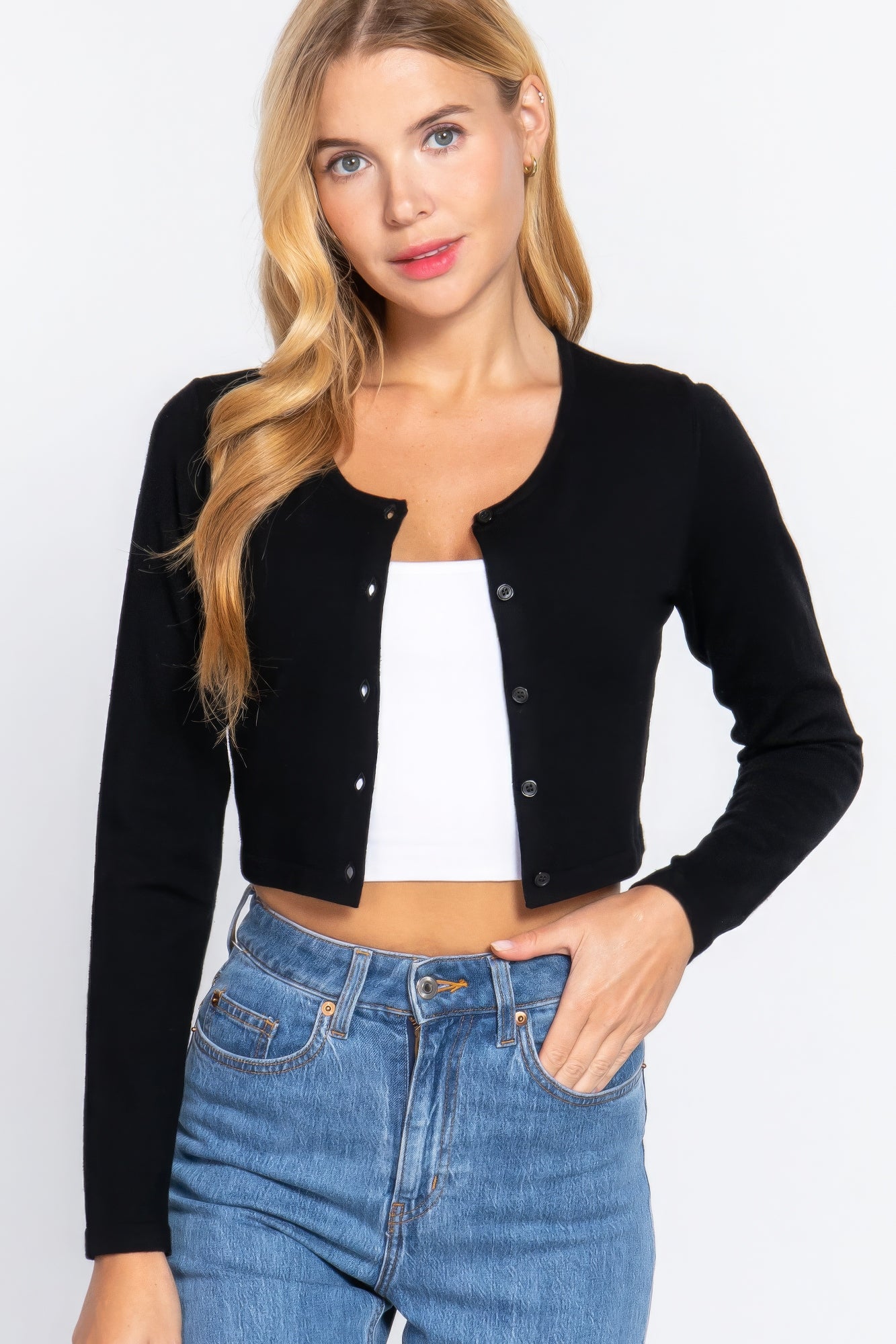 Long Slv Round Neck Viscose Sweater Long Slv Round Neck Viscose Sweater - TopFashionHQ