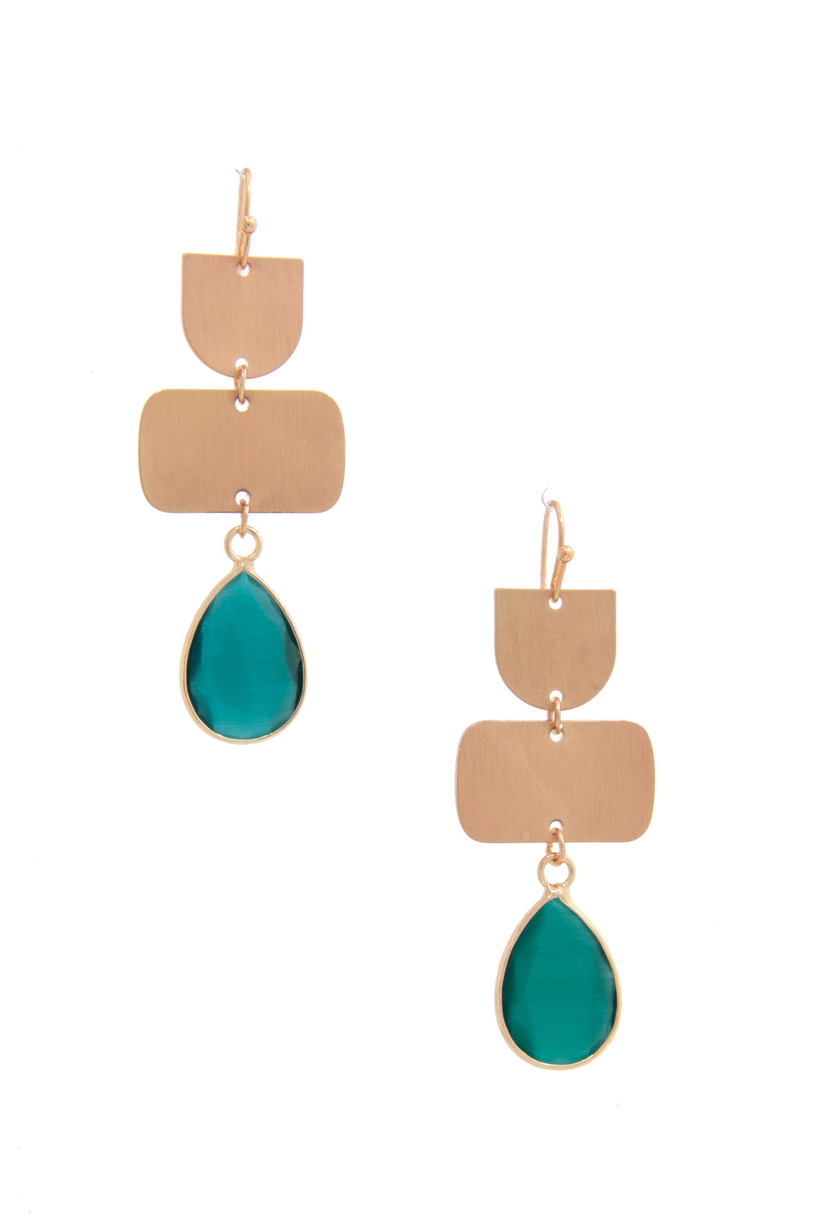 Teardrop Gem Multi Shape Dangle Earring product image