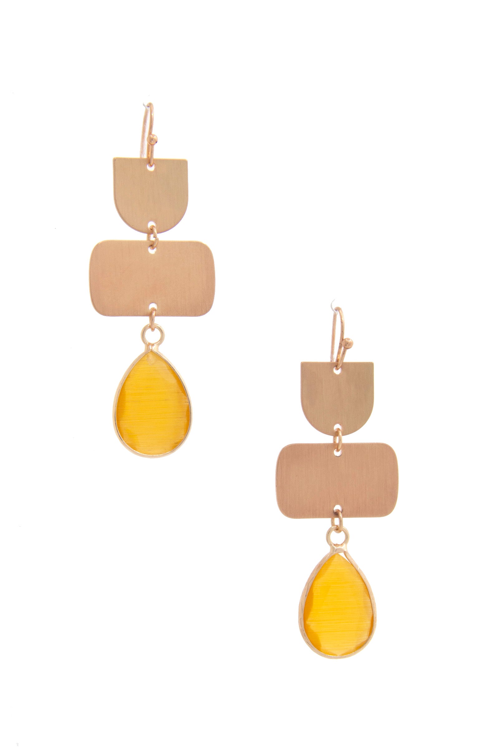 Teardrop Gem Multi Shape Dangle Earring product image