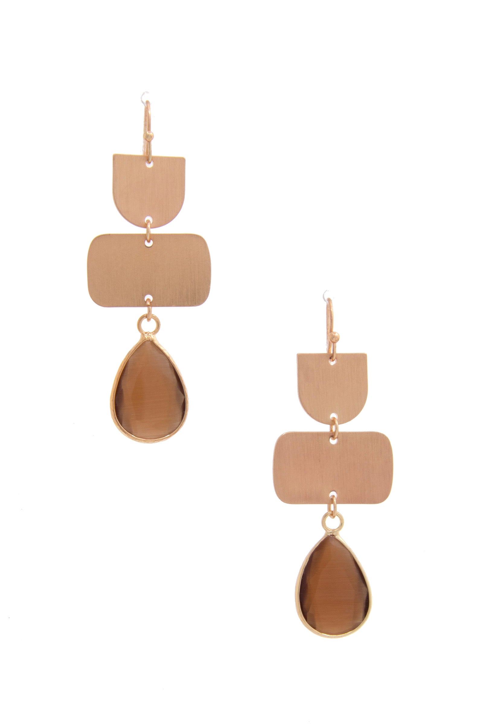 Teardrop Gem Multi Shape Dangle Earring product image