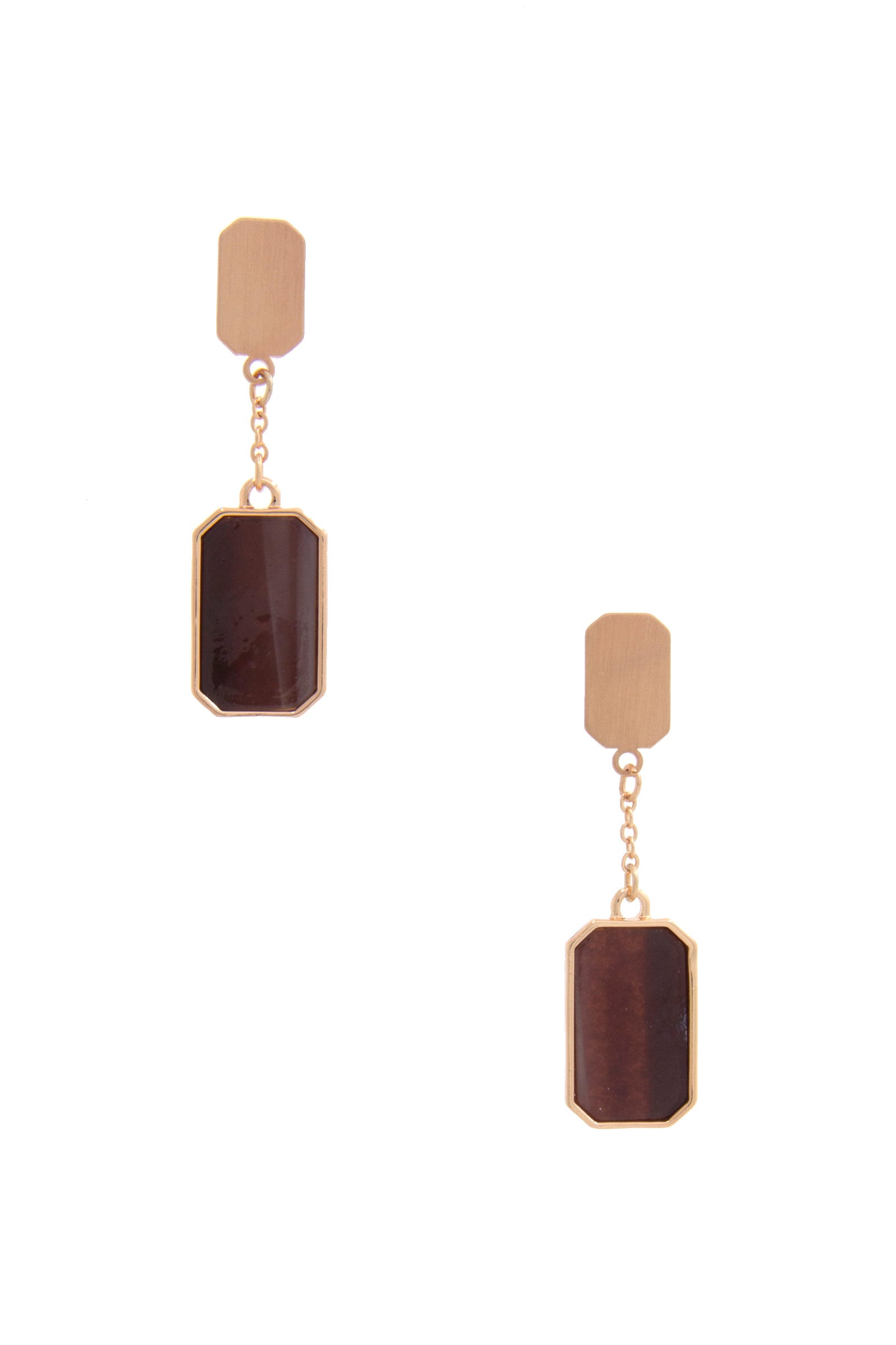 Gem Emerald Shape Dangle Earring product image