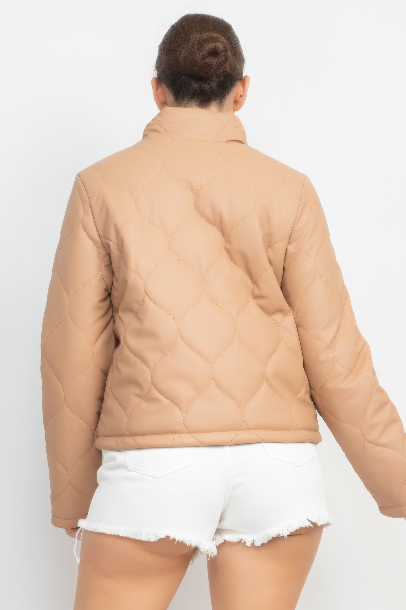 Mock Neck Quilted Jacket product image