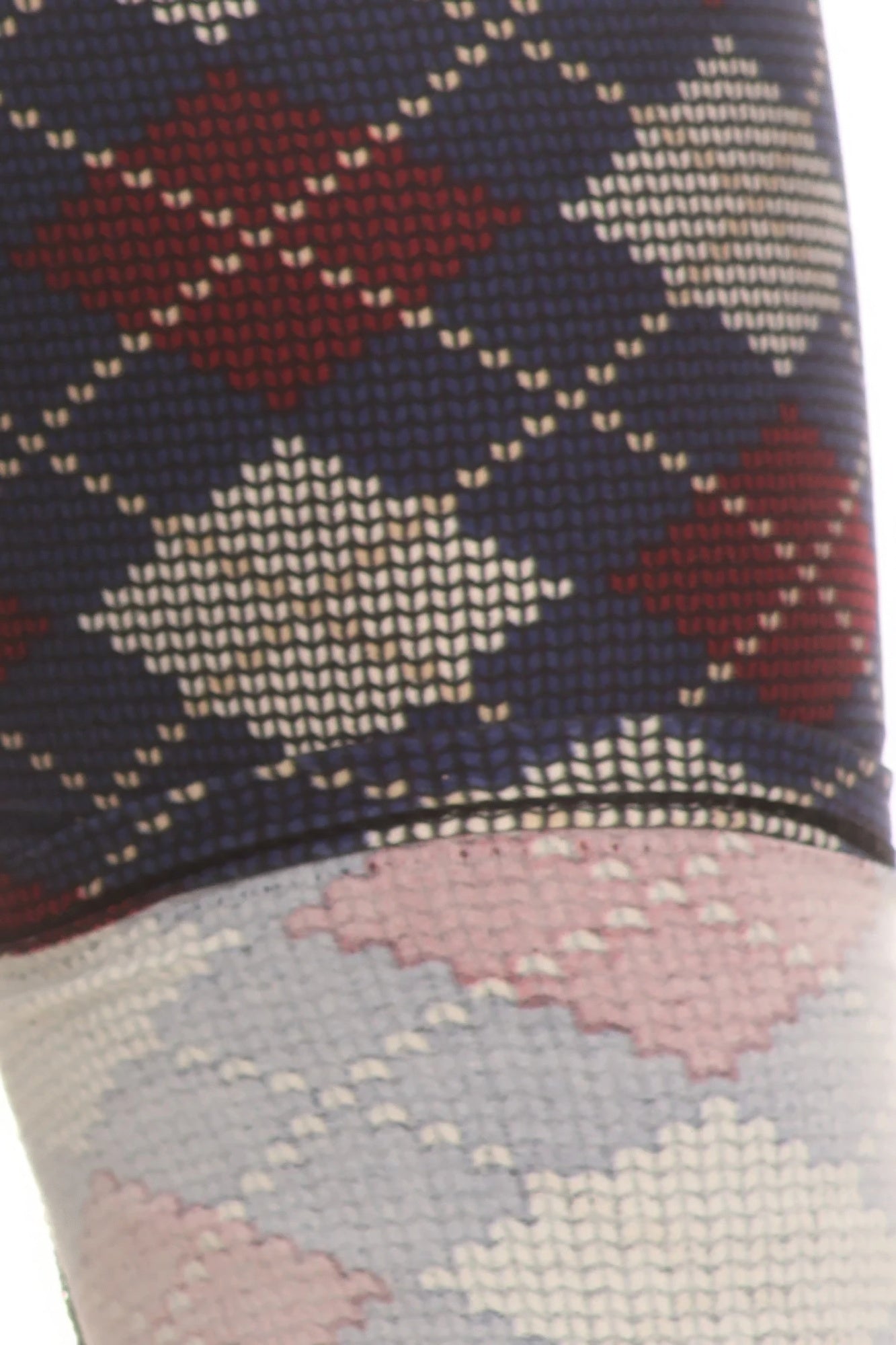 Plus Size Plaid Graphic Printed Knit Legging With Elastic Waist Detail product image