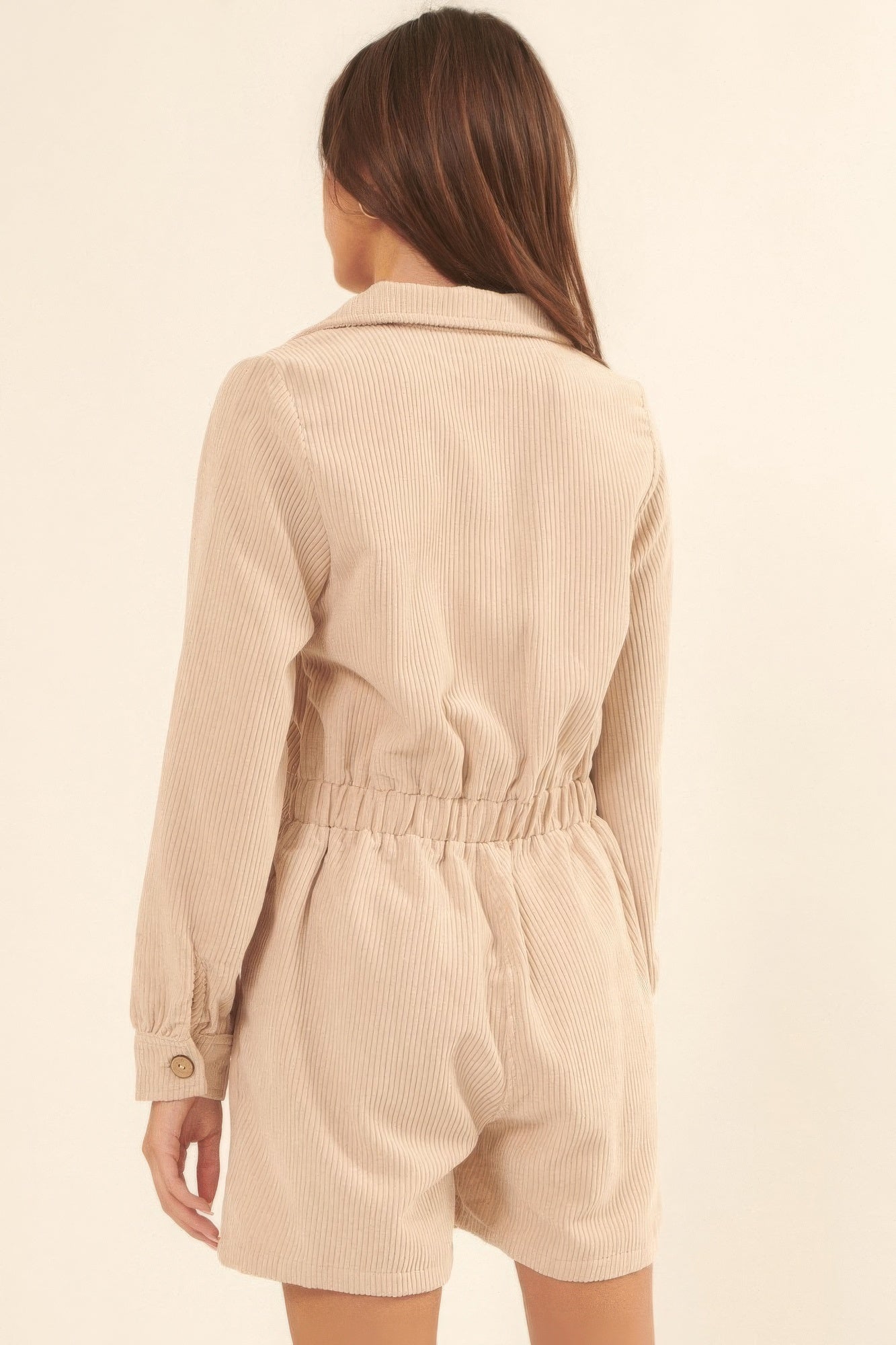 A Woven Corduroy Romper product image