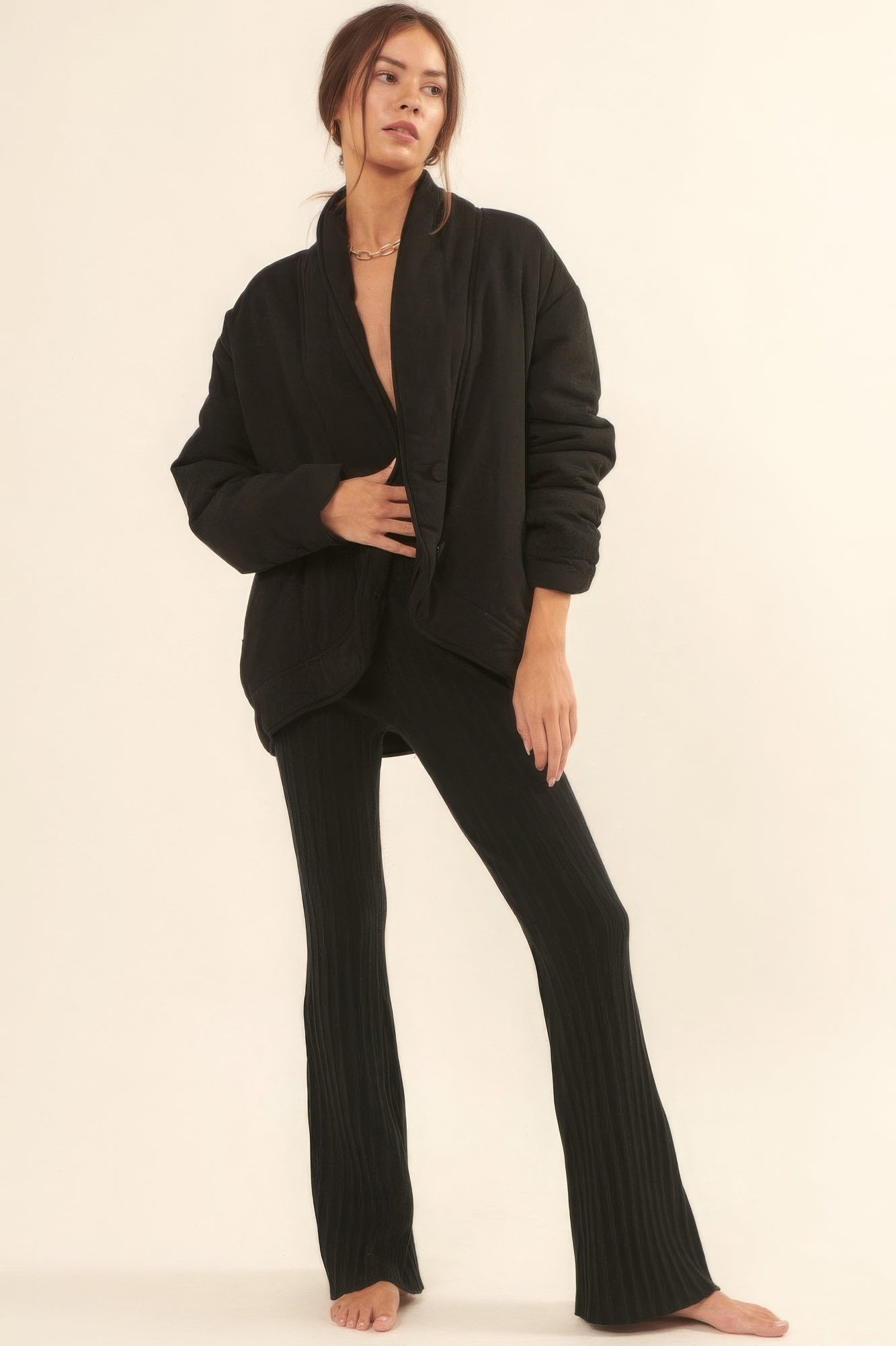 A Solid Woven Jacket product image