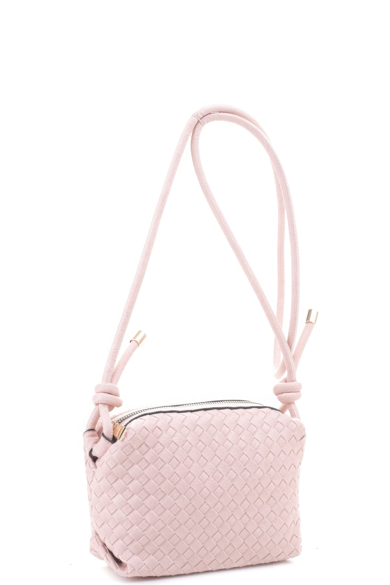 Braid Texture Zipper Crossbody Bag product image