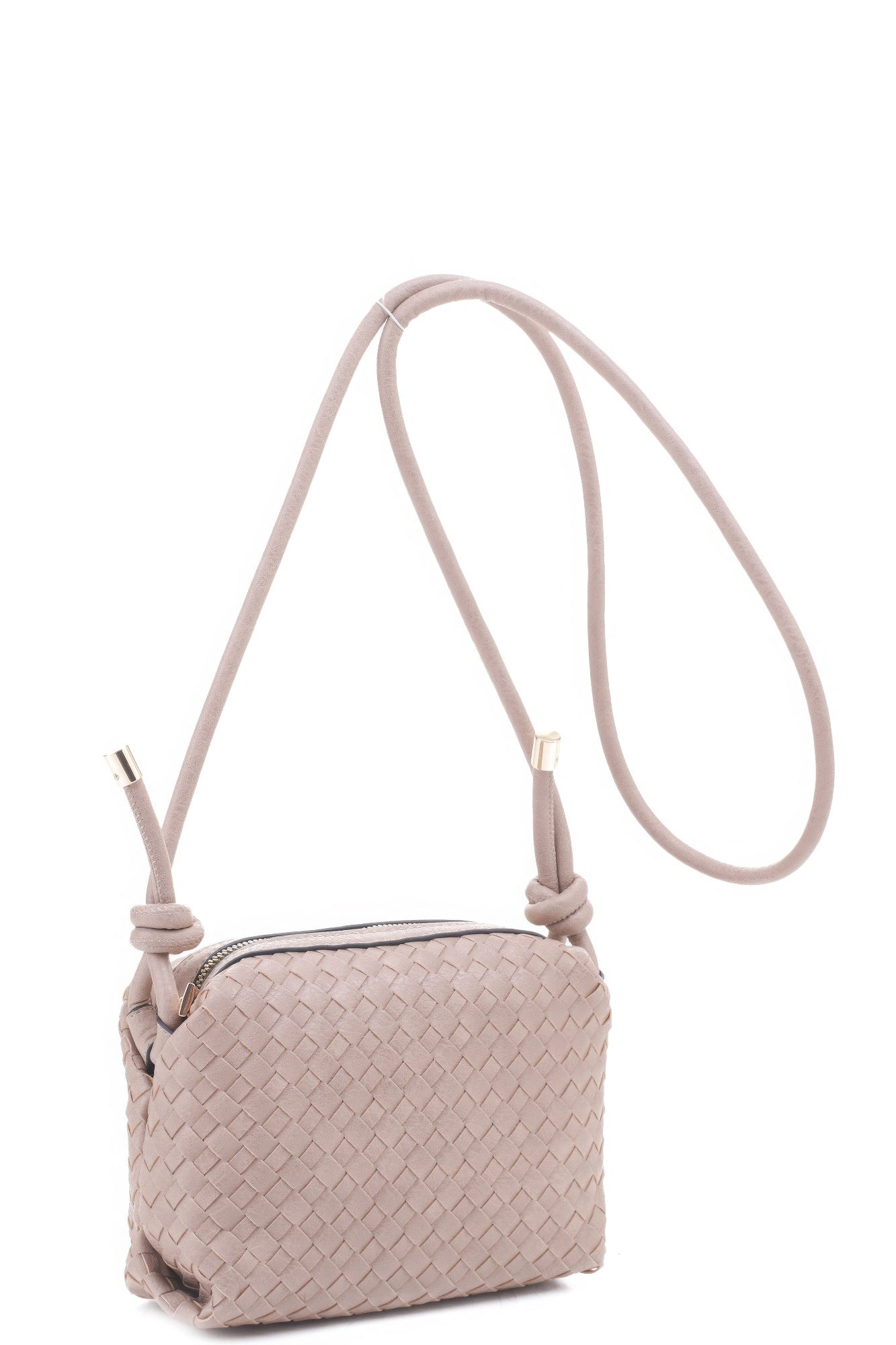Braid Texture Zipper Crossbody Bag product image