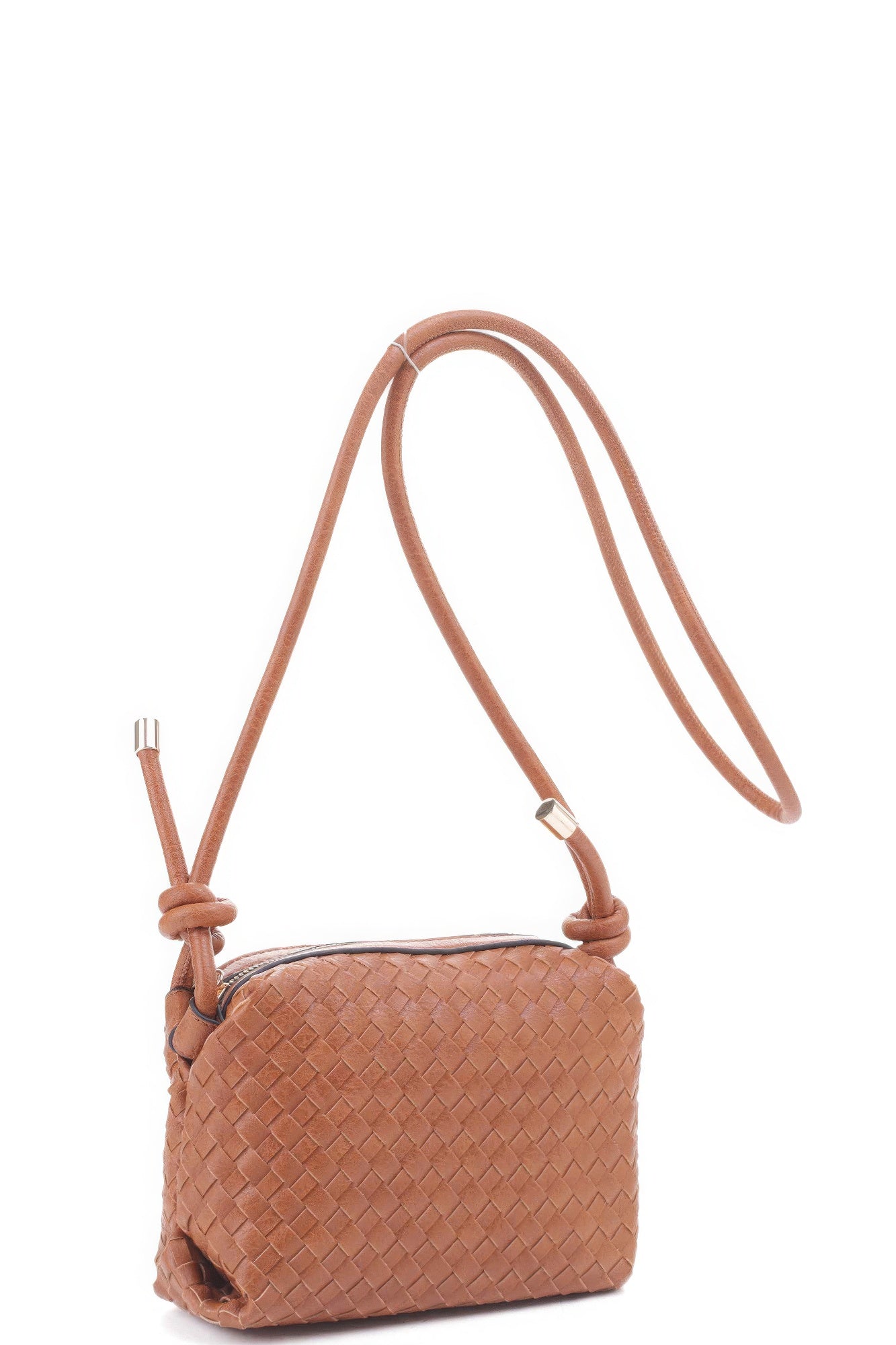 Braid Texture Zipper Crossbody Bag product image