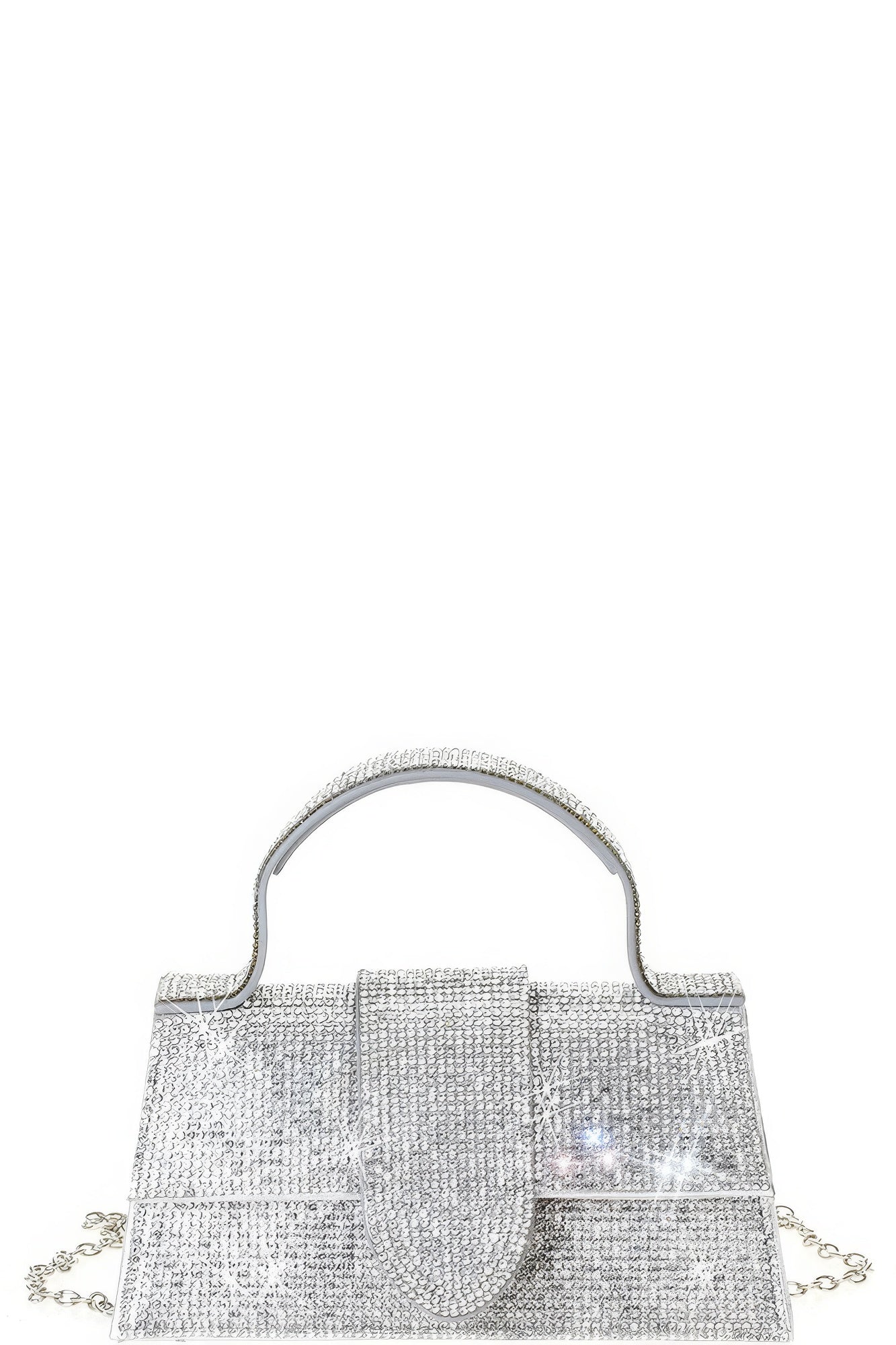 Rhinestone Allover Chic Design Handle Bag Rhinestone Allover Chic Design Handle Bag - TopFashionHQ