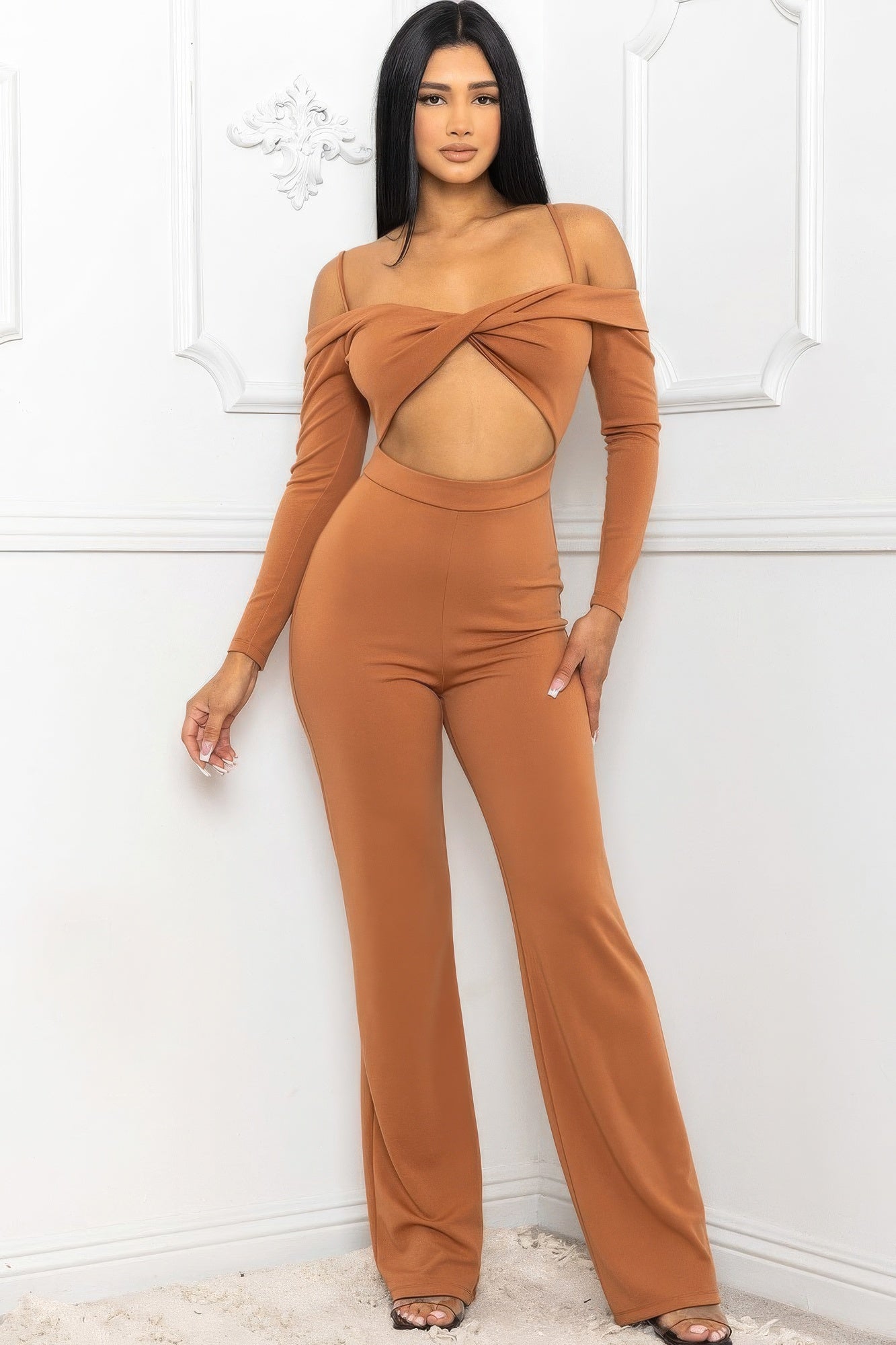 Open Shoulder Cutout Detail Jumpsuit product image