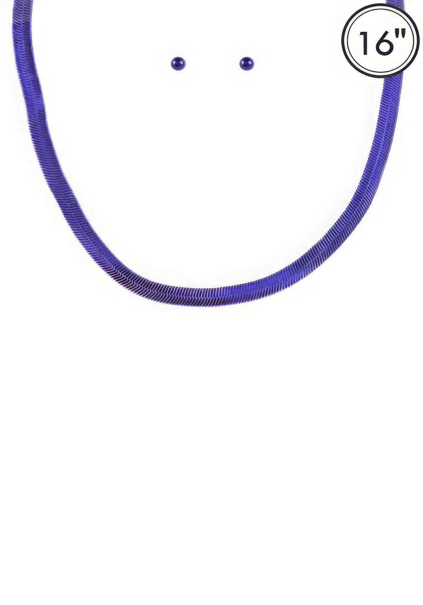 Aluminumcoating Herringbone Necklace Set product image