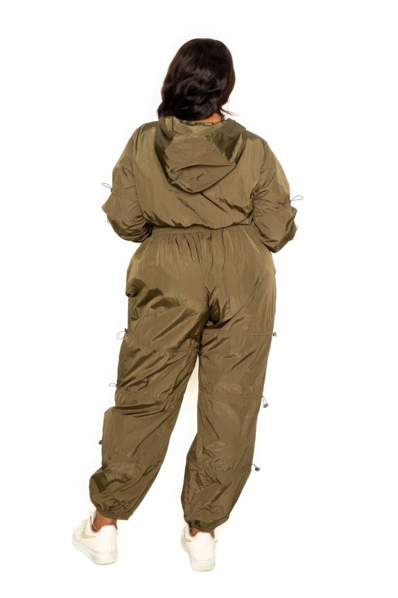 Active Zip Up Set With Cord Lock Detail product image