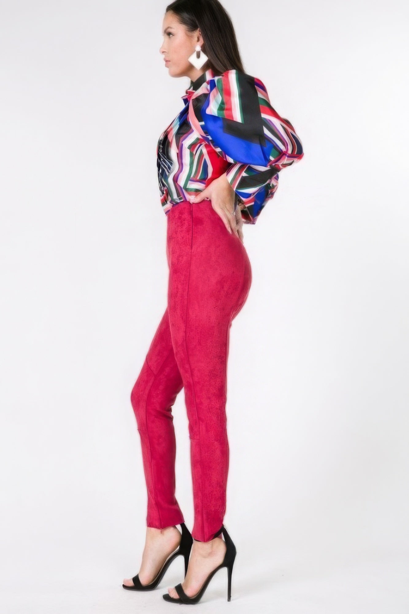 Faux Suede Skinny Pants product image