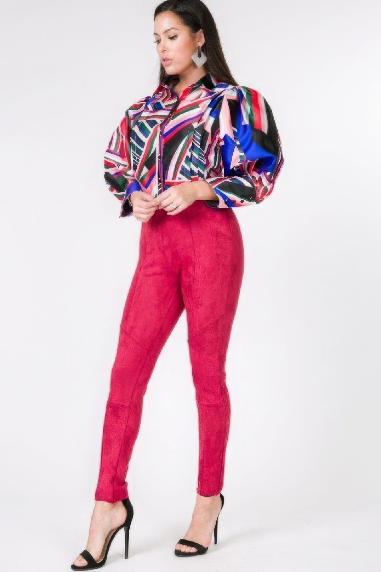 Faux Suede Skinny Pants product image