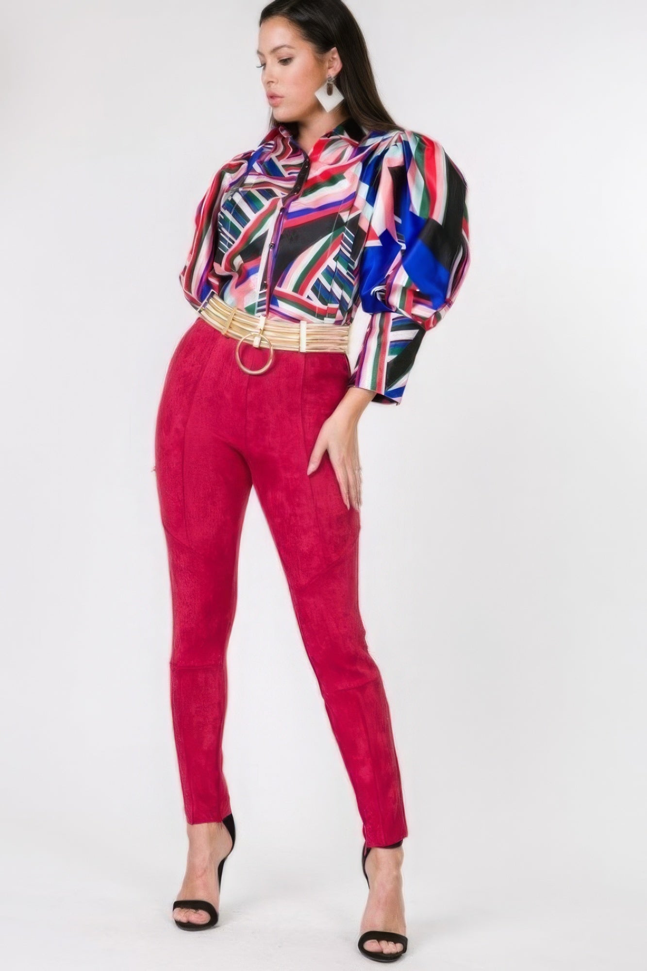 Faux Suede Skinny Pants product image
