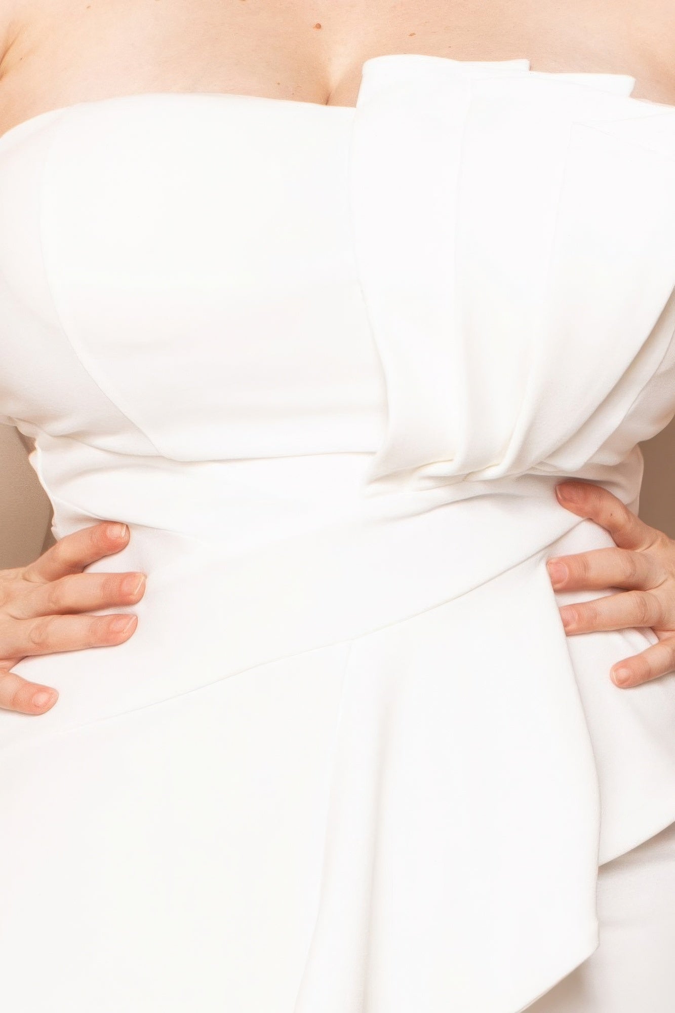 Pleated Detail Tube Top Plus Maxi Dress product image