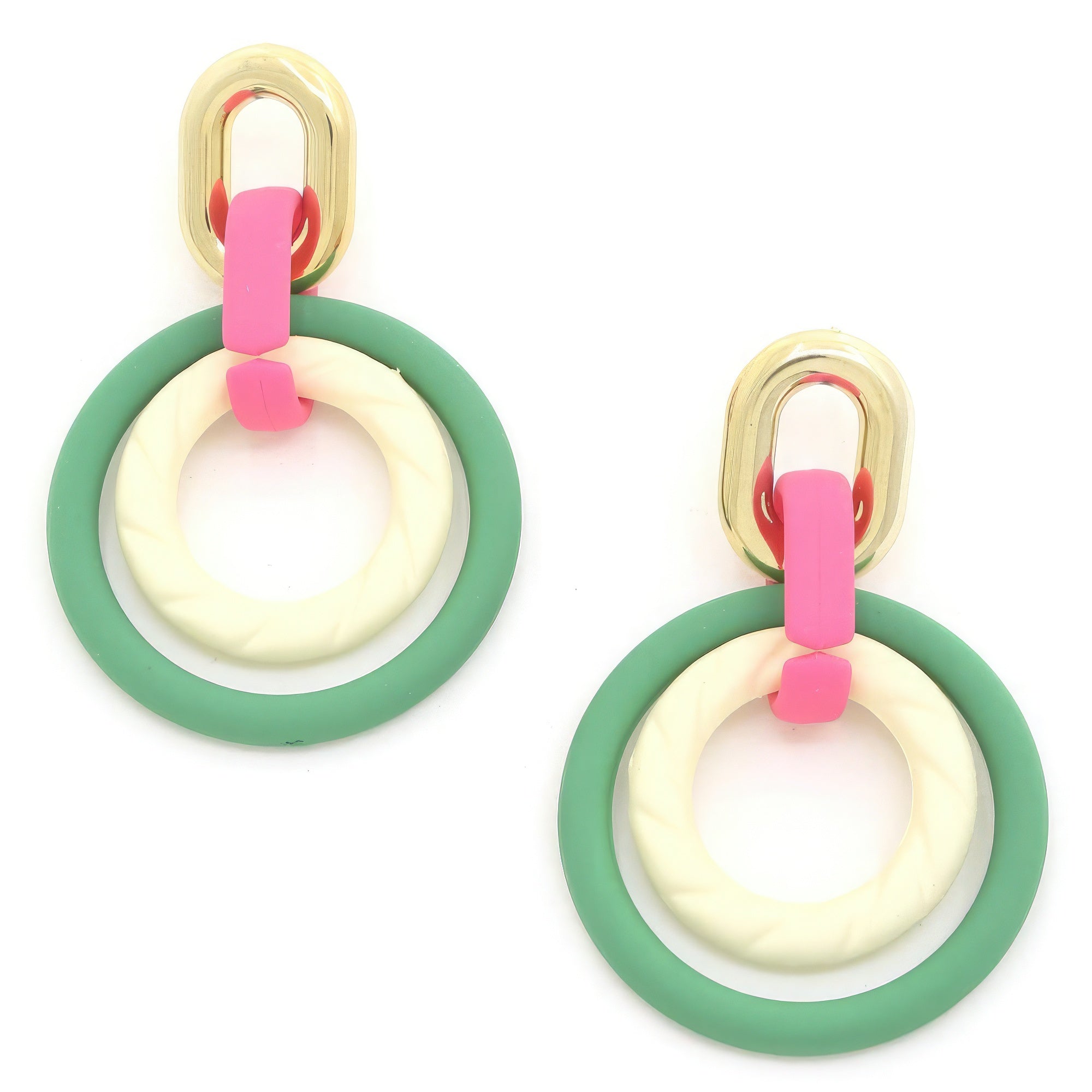 Smooth Texture Round Dangle Earring product image