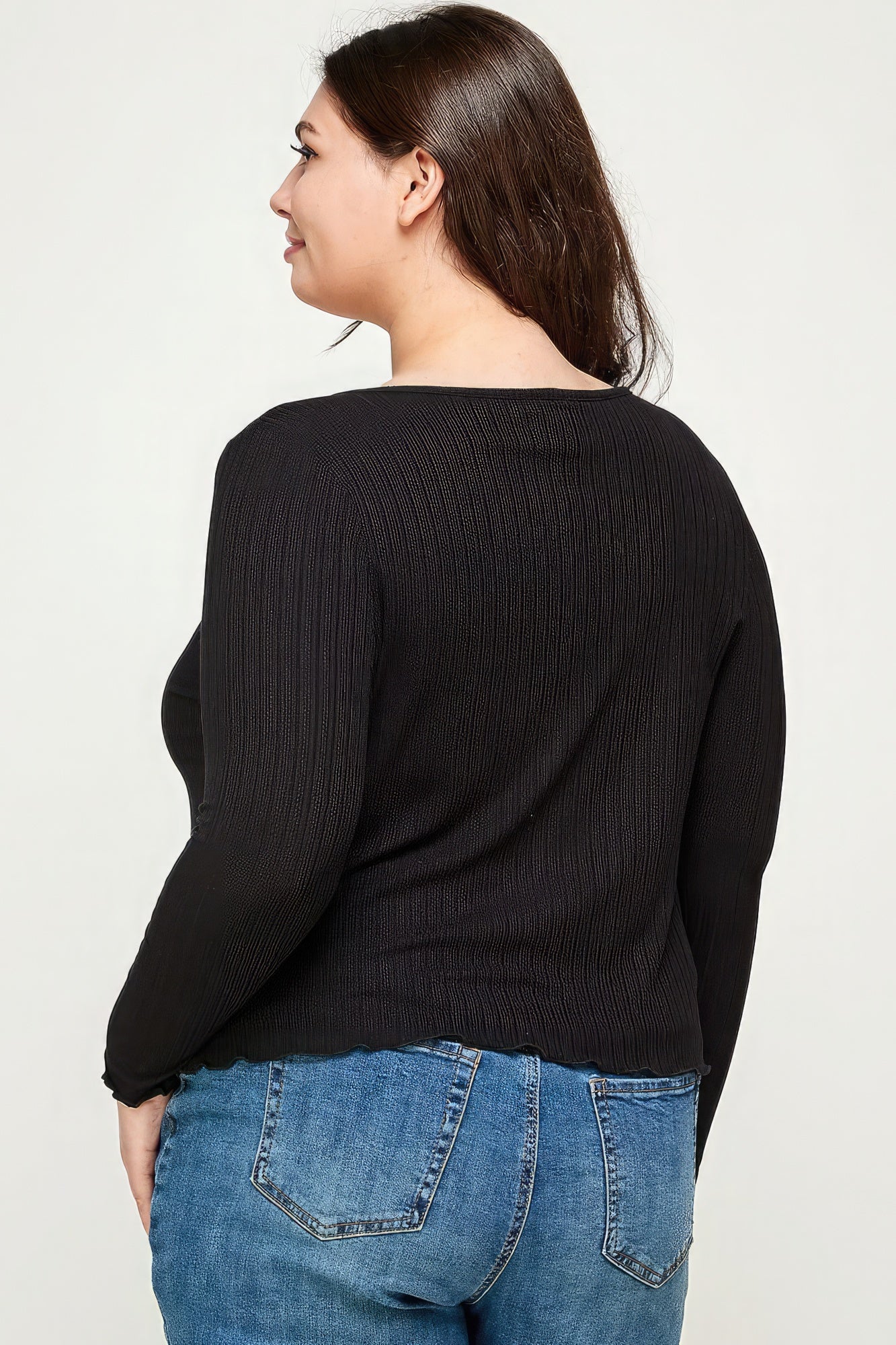 Solid Ribbed Pointelle Cardigan product image