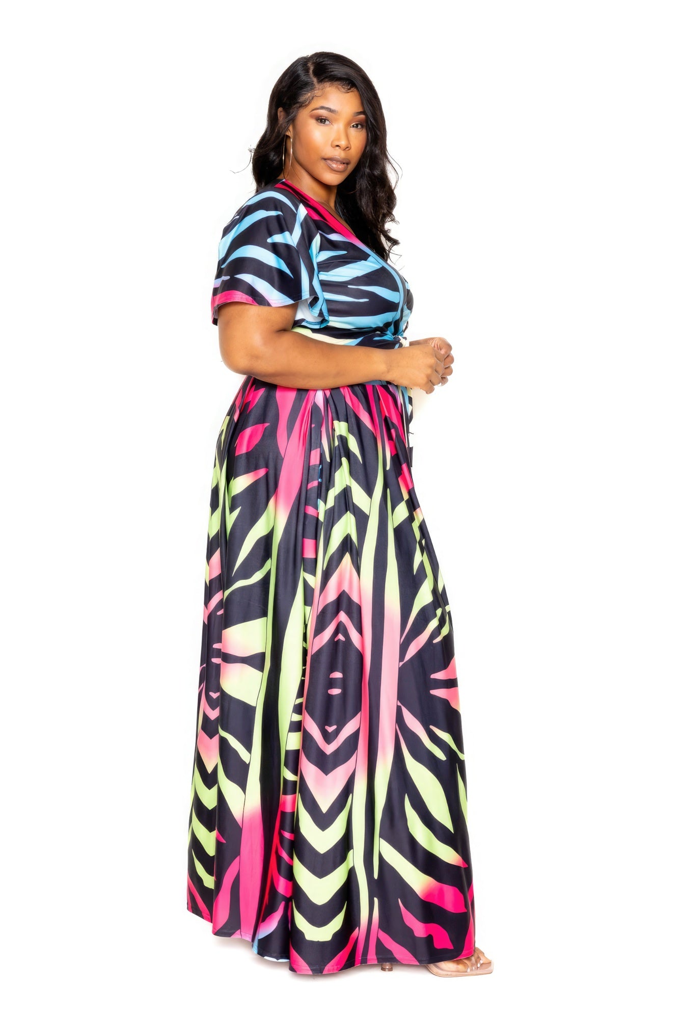 Ombre Animal Maxi Skirt & Top Set product image