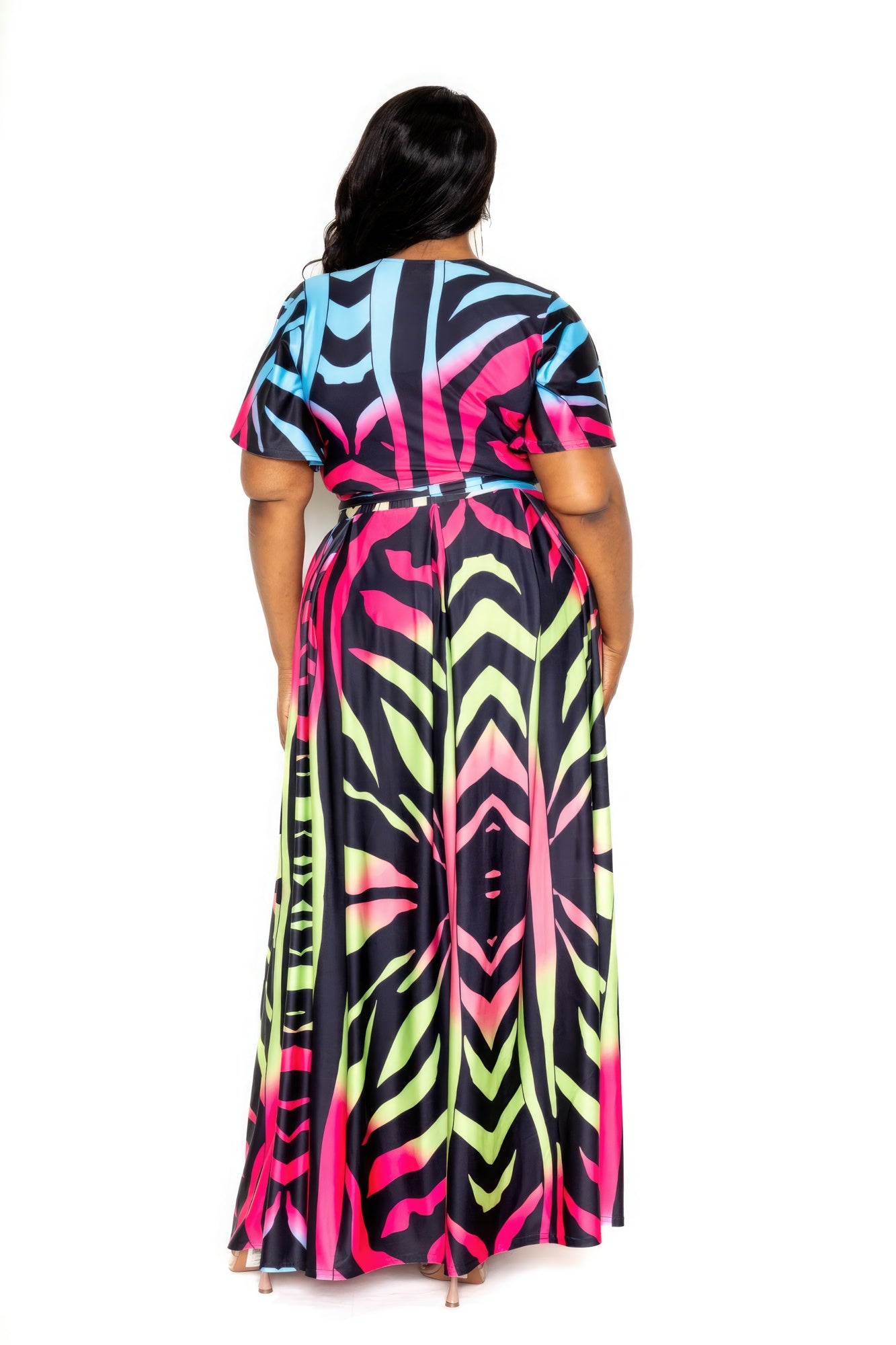 Ombre Animal Maxi Skirt & Top Set product image
