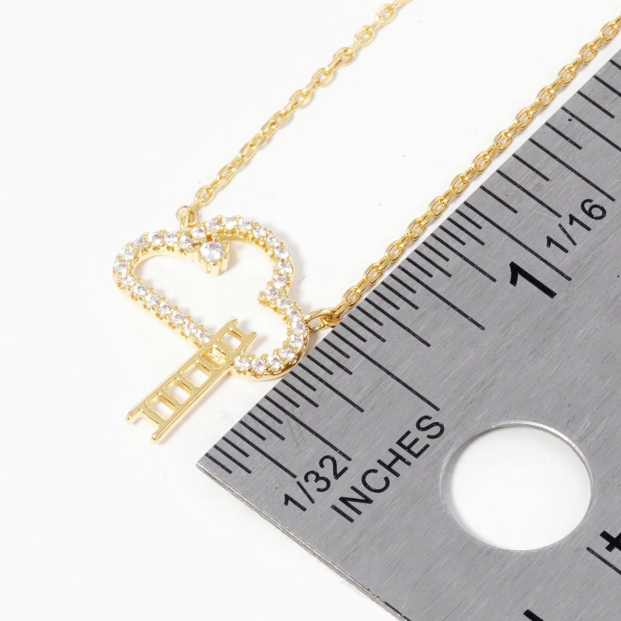 Gold Dipped Cloud Pendant Necklace product image