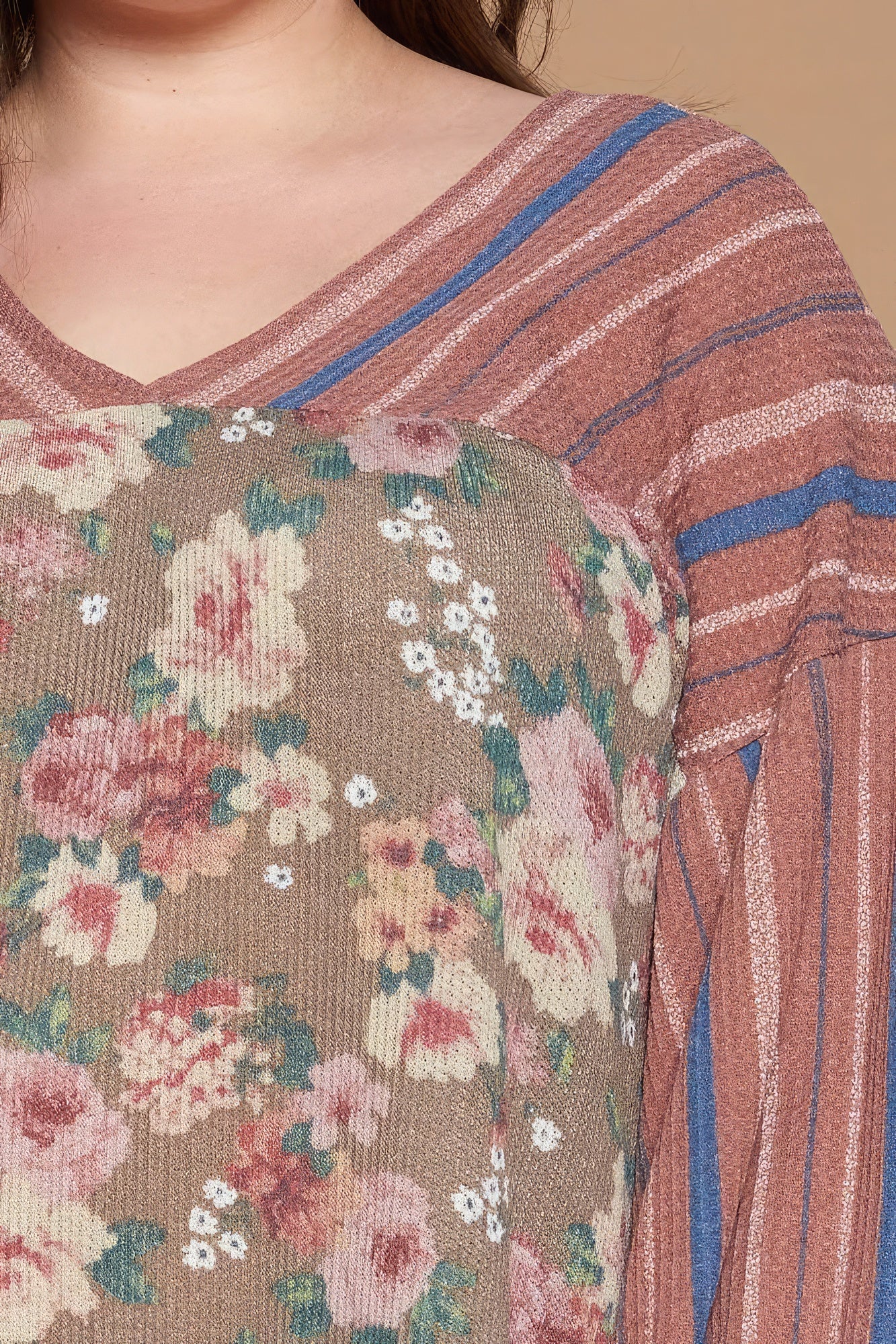 Floral Printed Knit Top product image