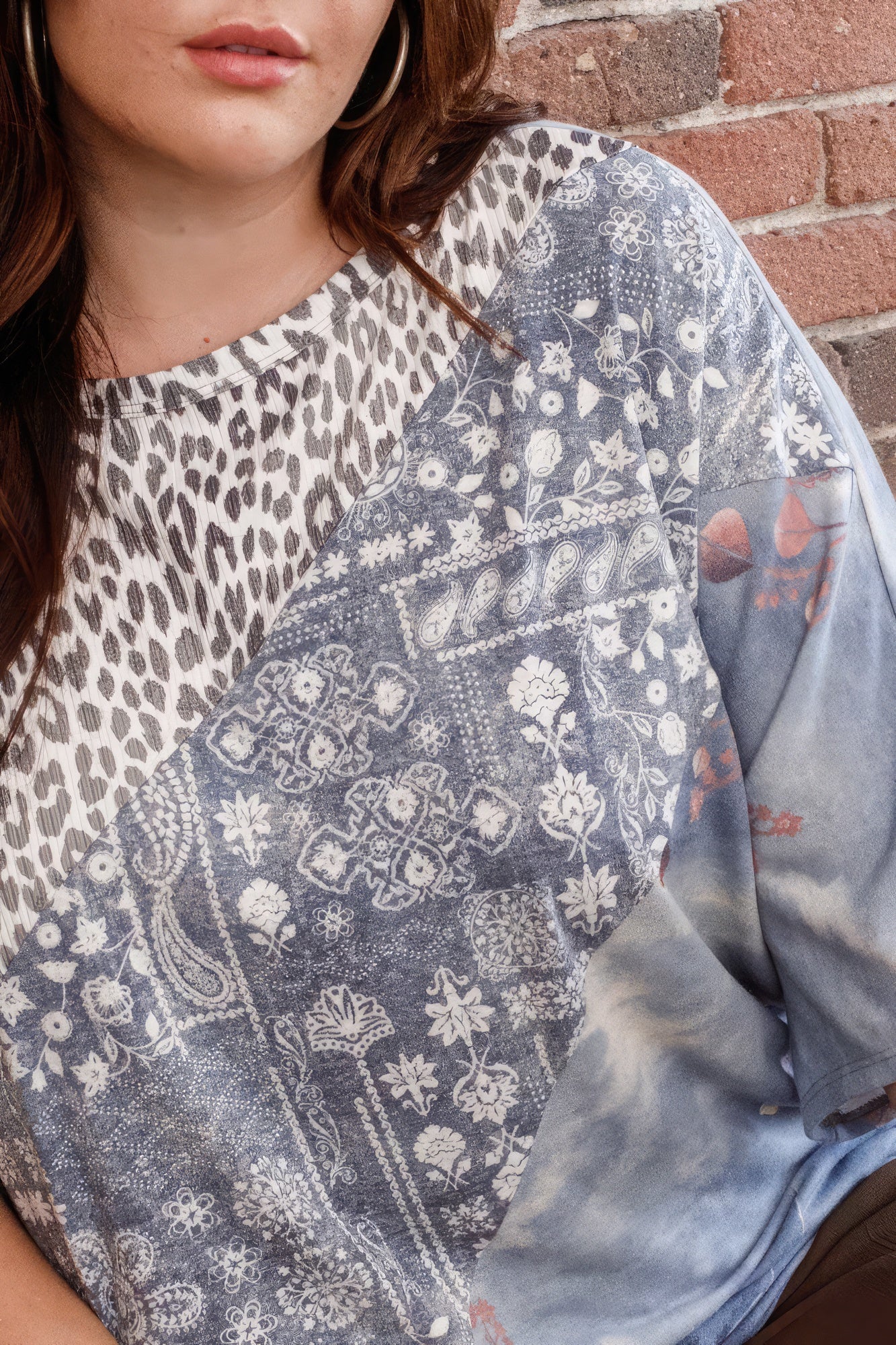 Print Block French Terry Top product image