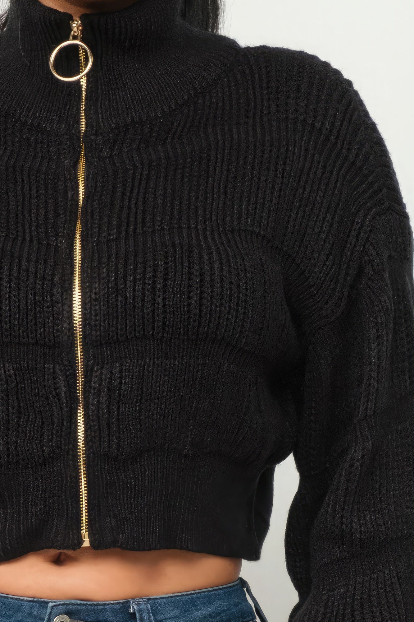Michelin Sweater Top W/ Front Zipper product image