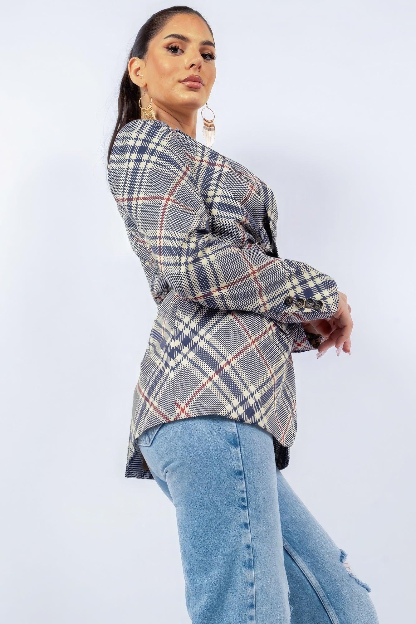 Oversized Blazer With Belt product image