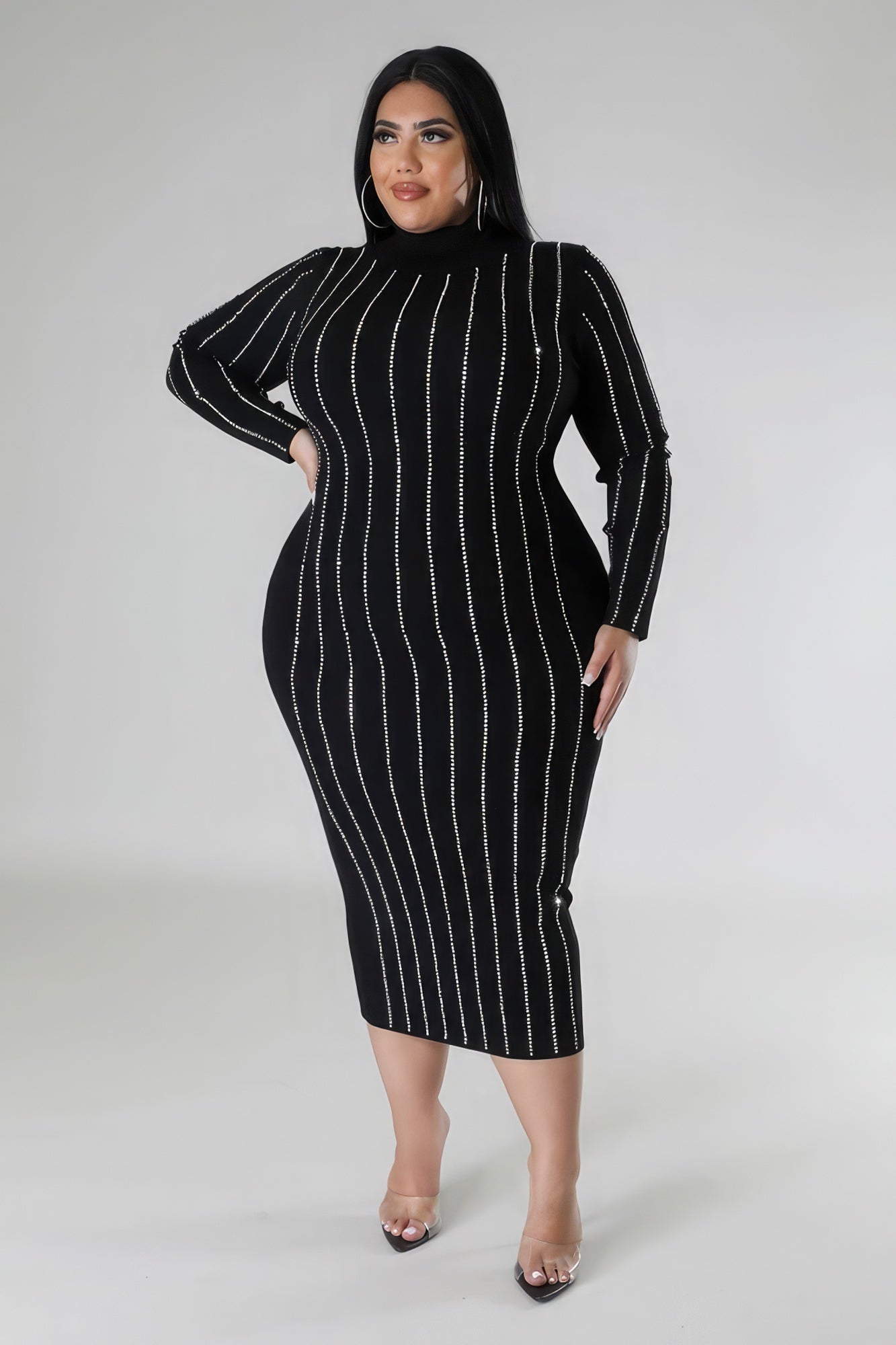 Turtle Neck Stretch Dress product image