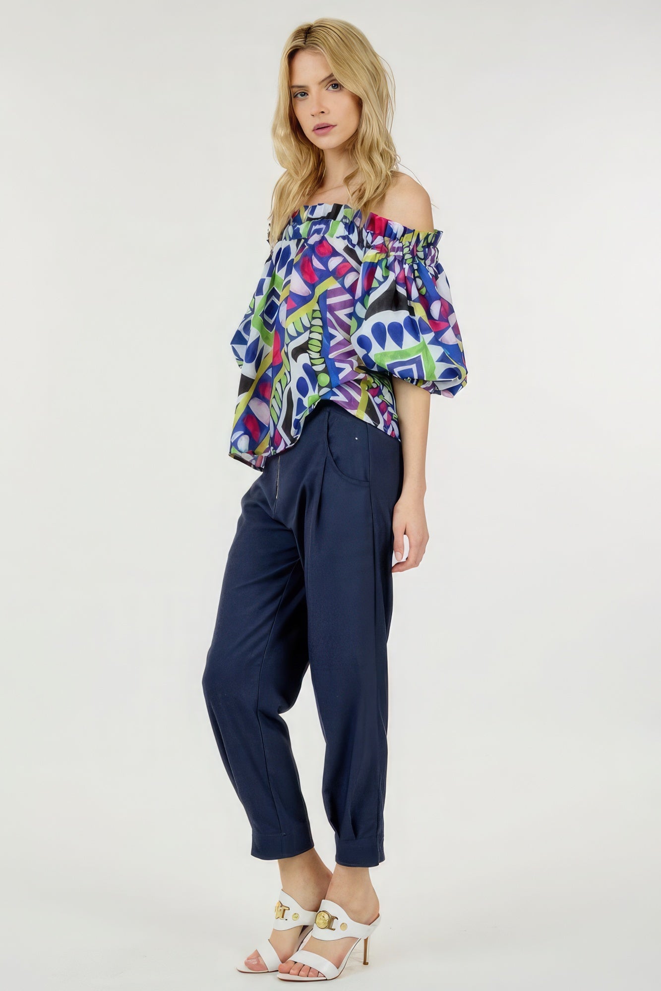 High Waist Zipper Front Skinny Pants product image