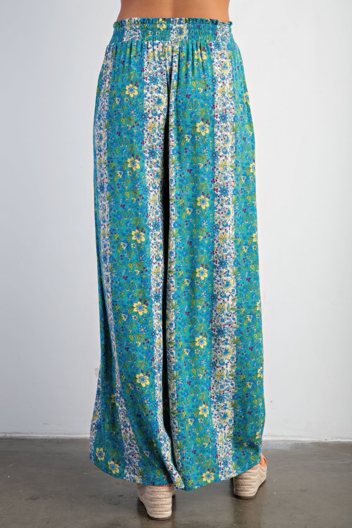 Floral Print Gauze Palazzo Pants product image