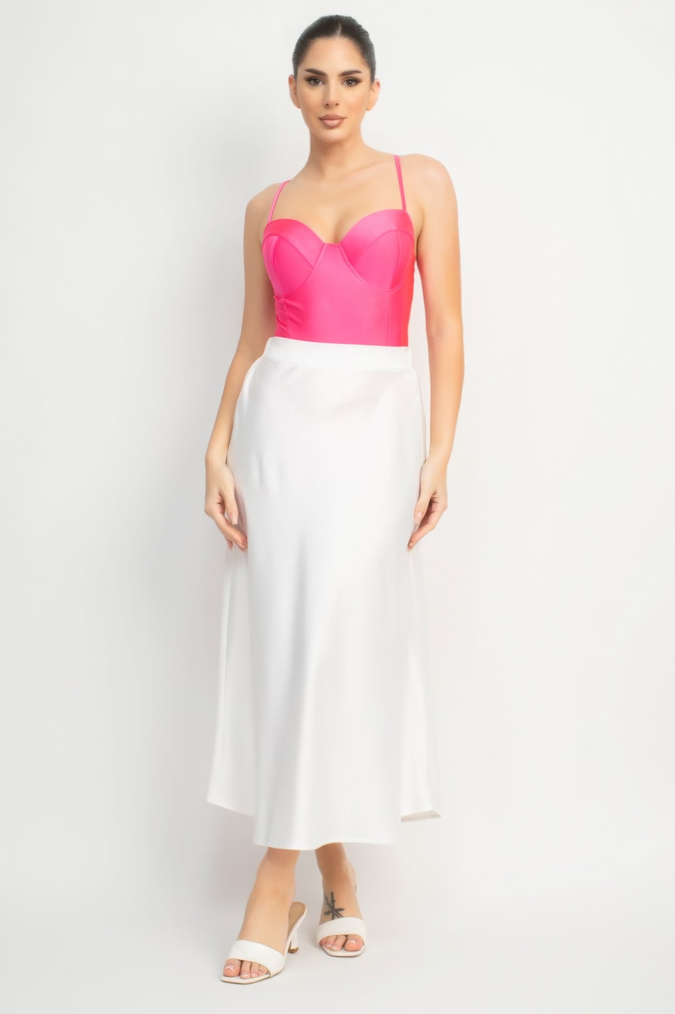 Rhinestone Strap Sweetheart Bodysuit product image