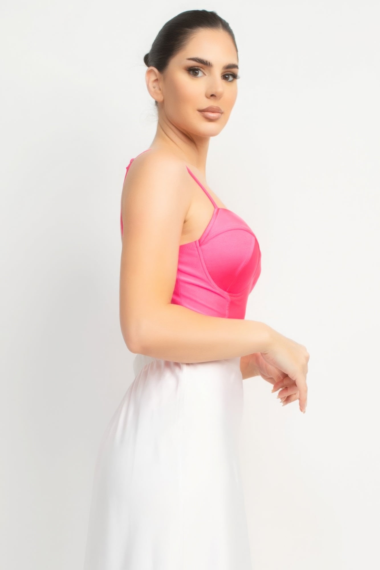 Rhinestone Strap Sweetheart Bodysuit product image