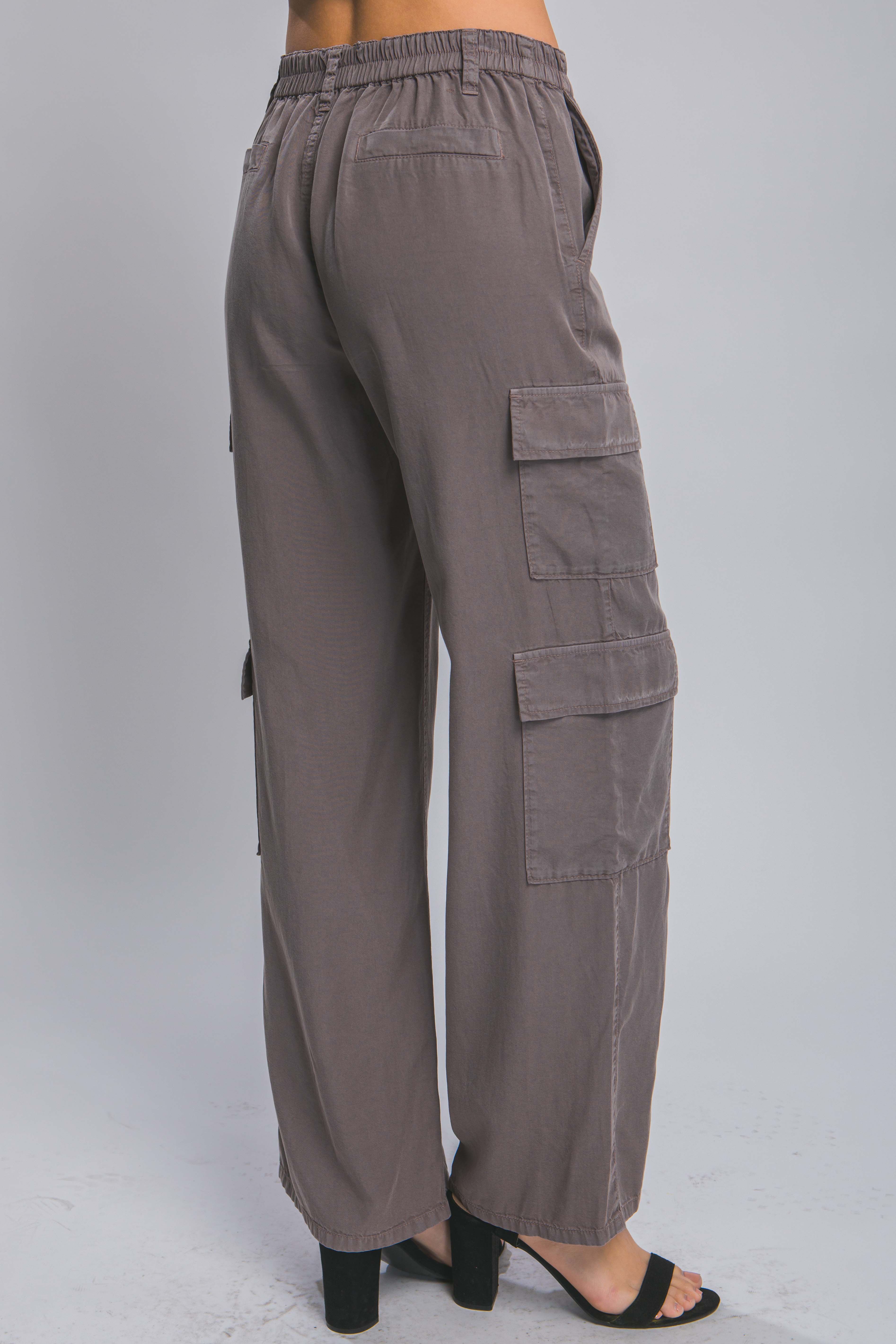 Full-length Tencel Pants With Cargo Pockets product image